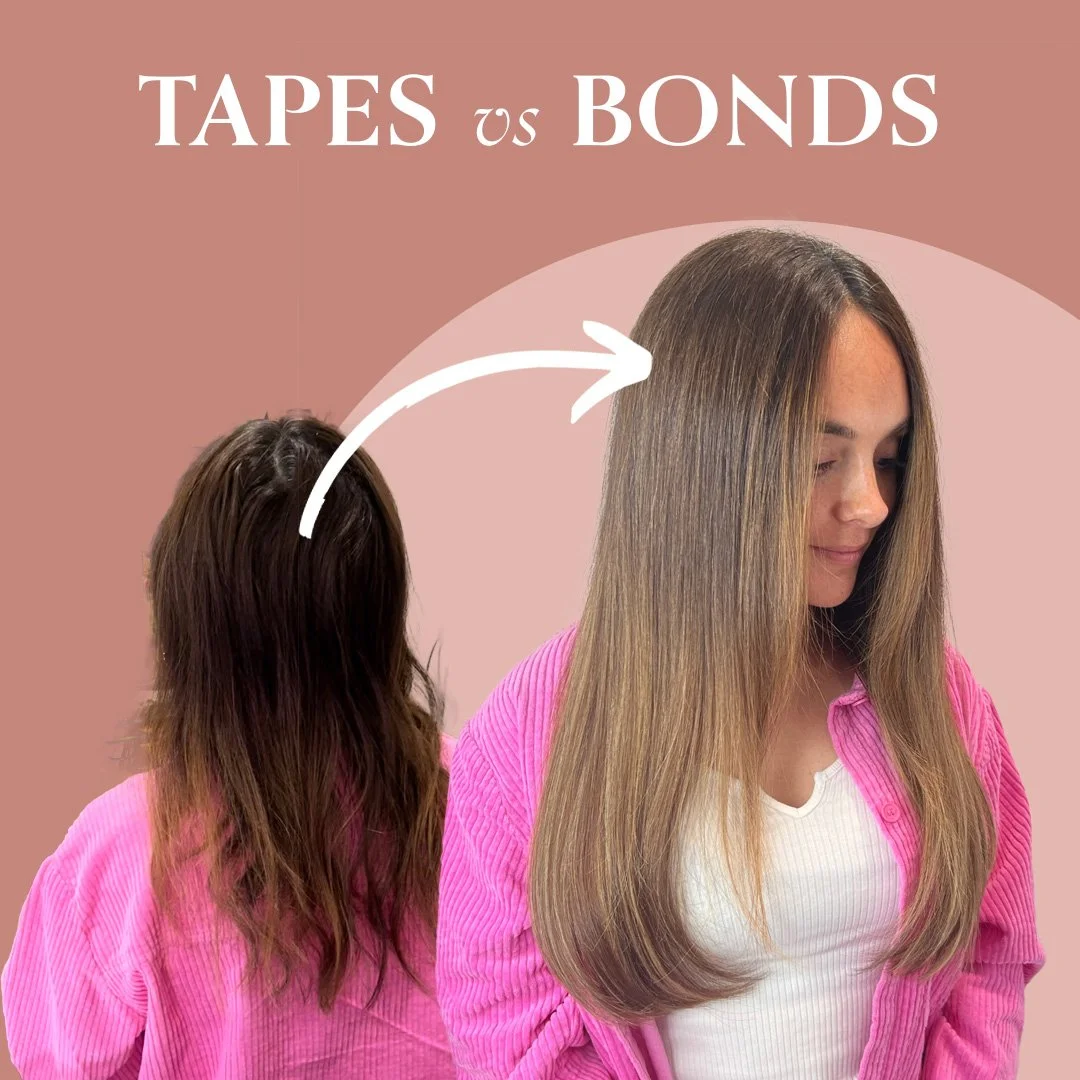 Tape v.s. Keratin Bond Extensions: What’s the Difference?