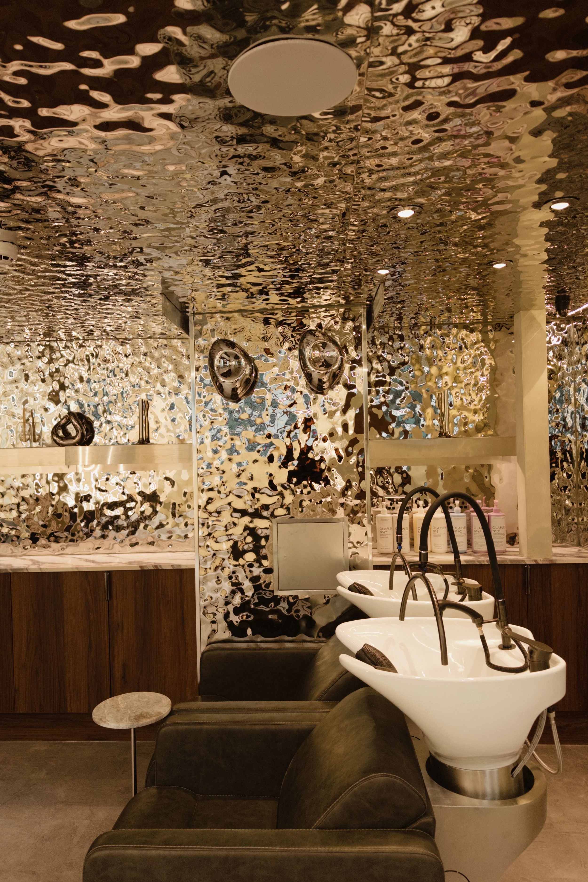 Waterfall head spa chairs at SCL Liverpool Street, Old Broad Street London EC2N