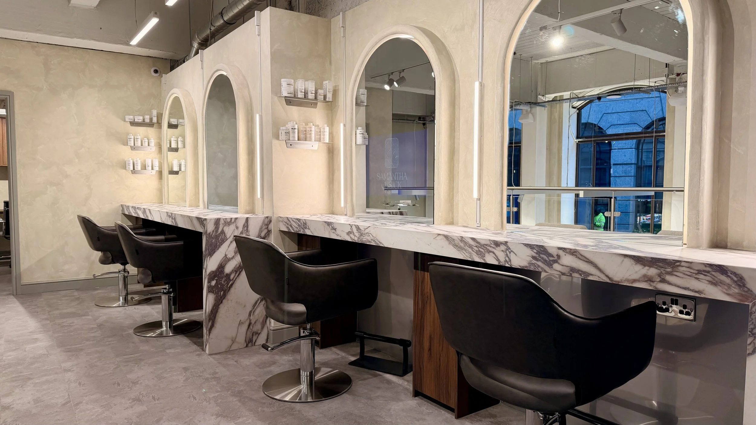 SCL Liverpool Street - 2,000 sq ft hair salon with interactive mirror screens, City of London EC2N