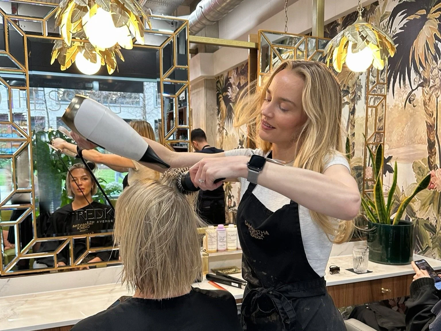 grey blending colour result by SCL London hair salon