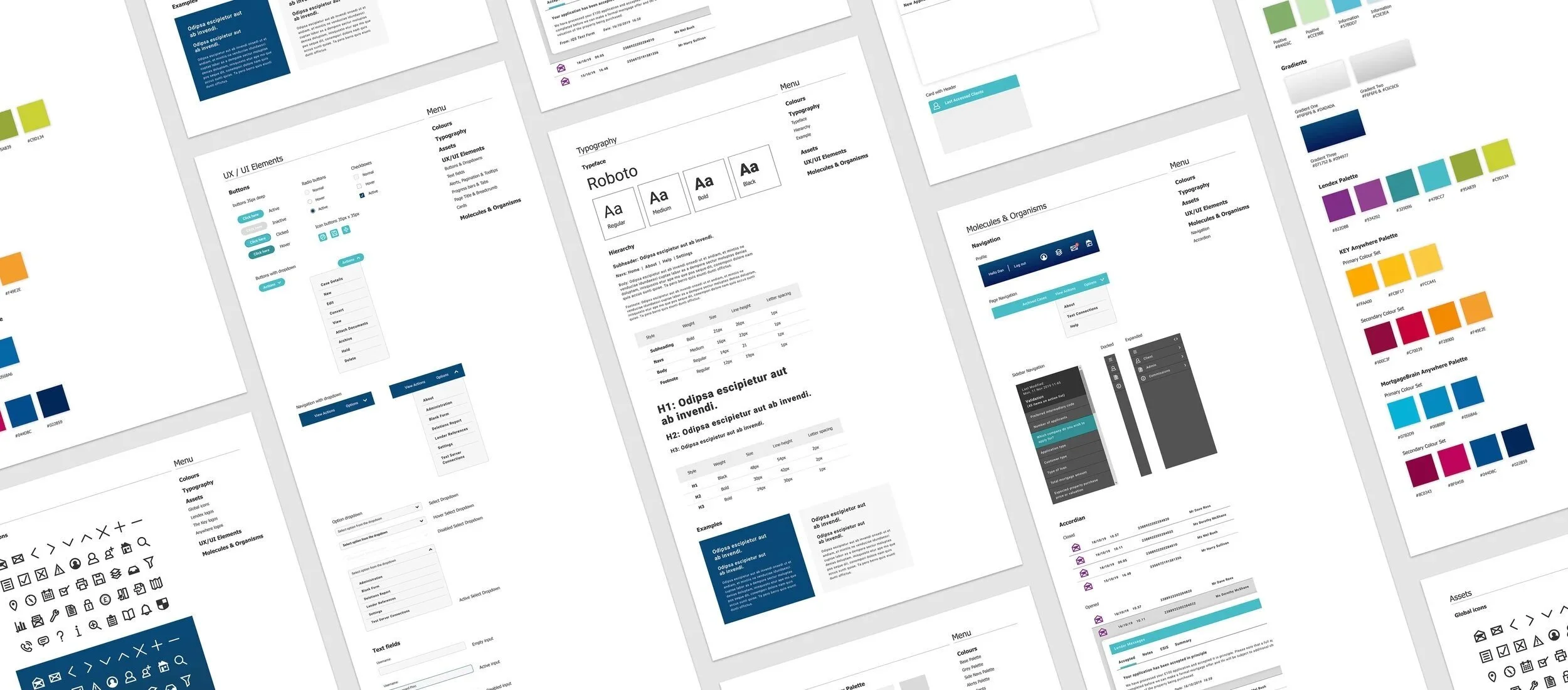 Mortgage Brain Design System Pages