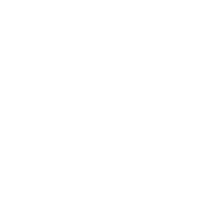 White stylized globe icon on a black background