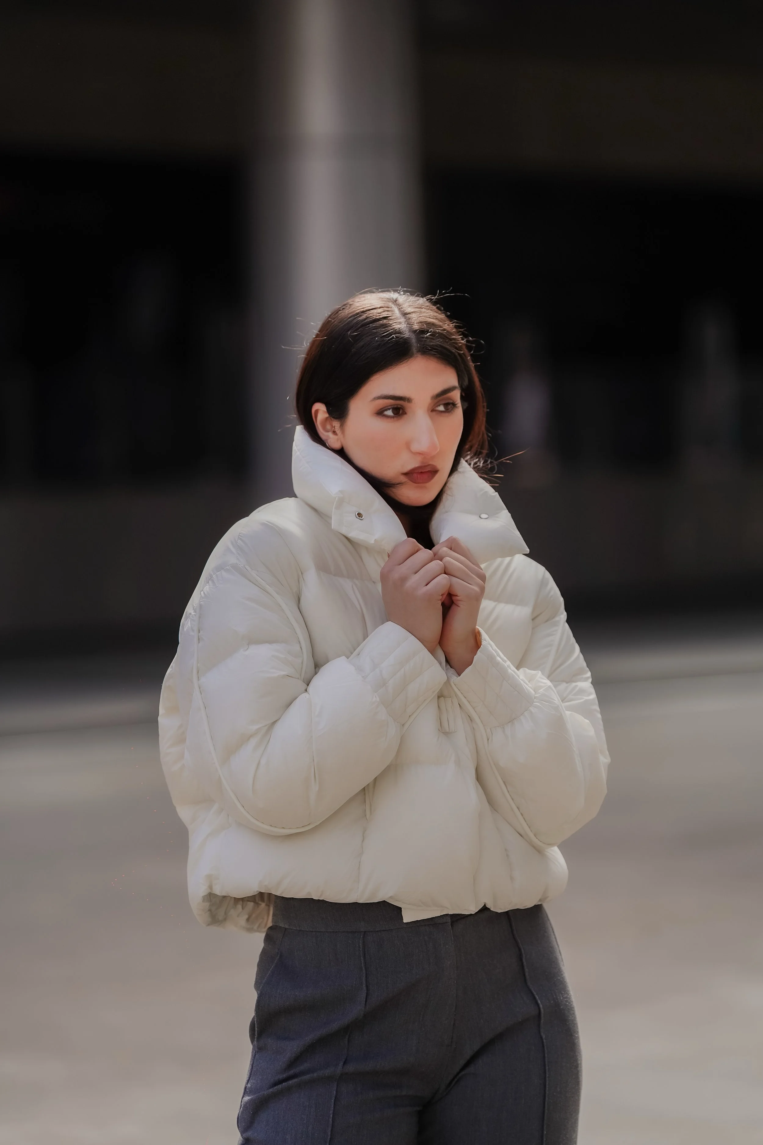 Cuffed Up Puffer Jacket