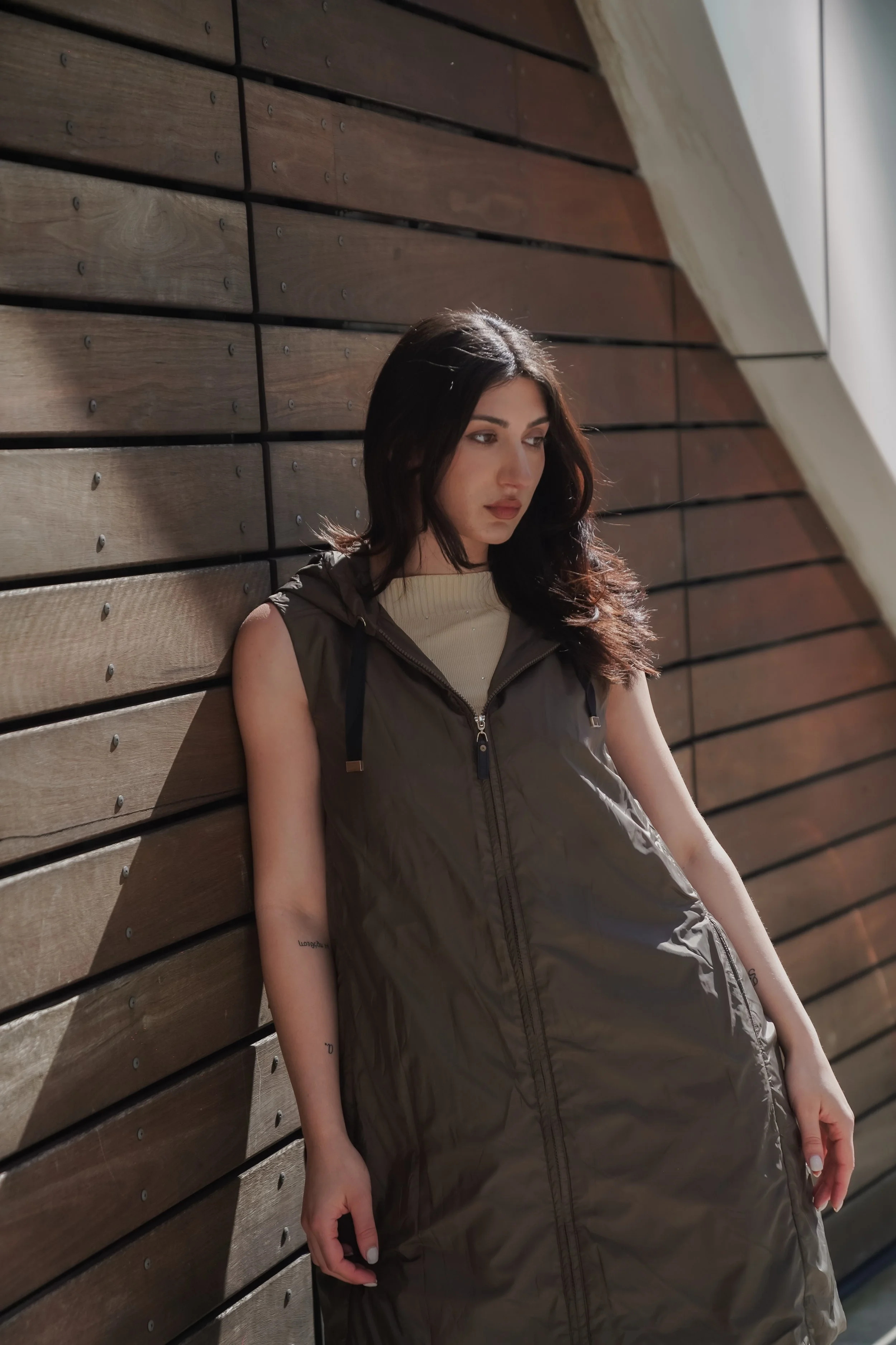 Cocoon Down Vest Army Green