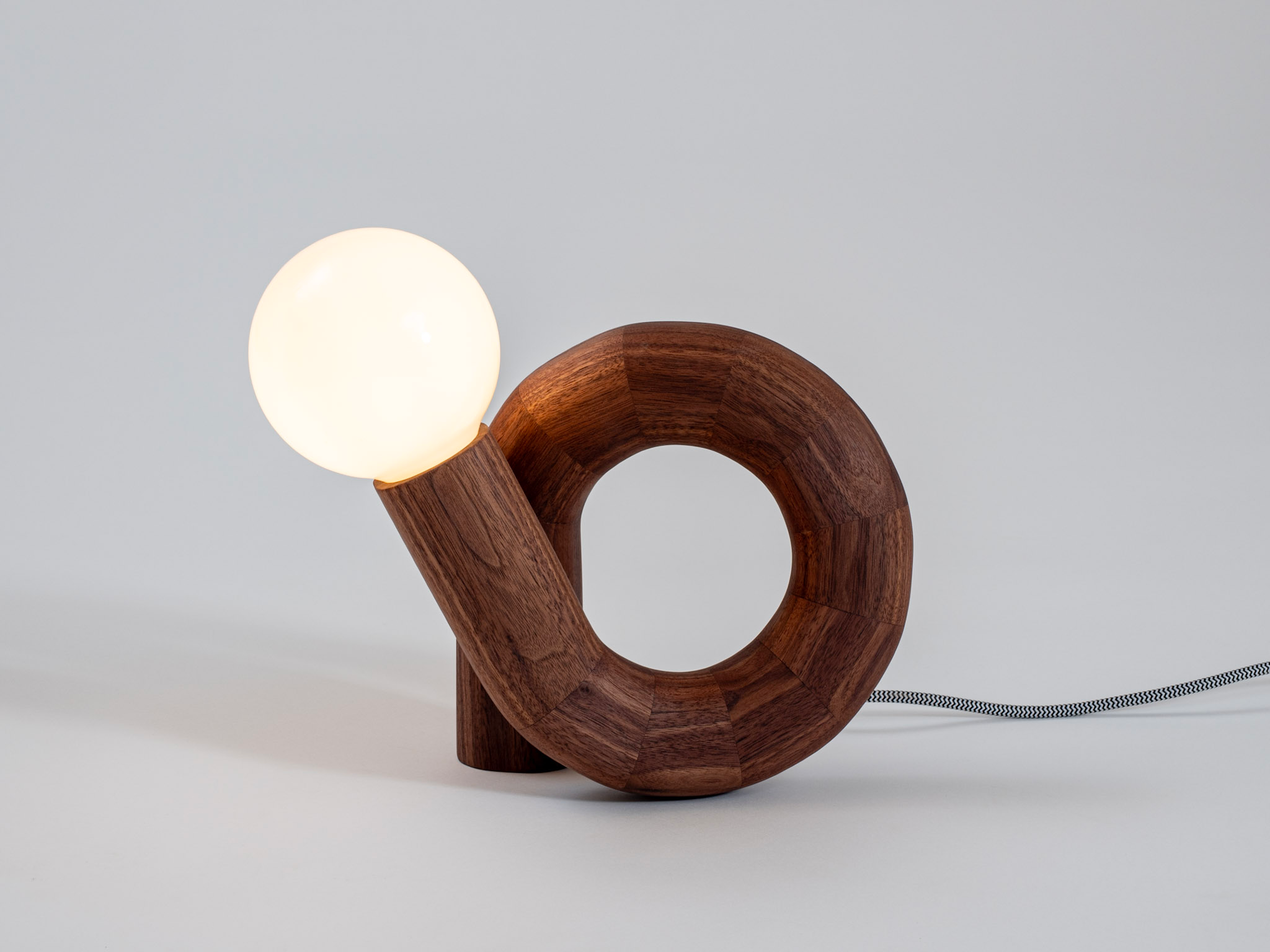 Torus Lamp #1 | Walnut