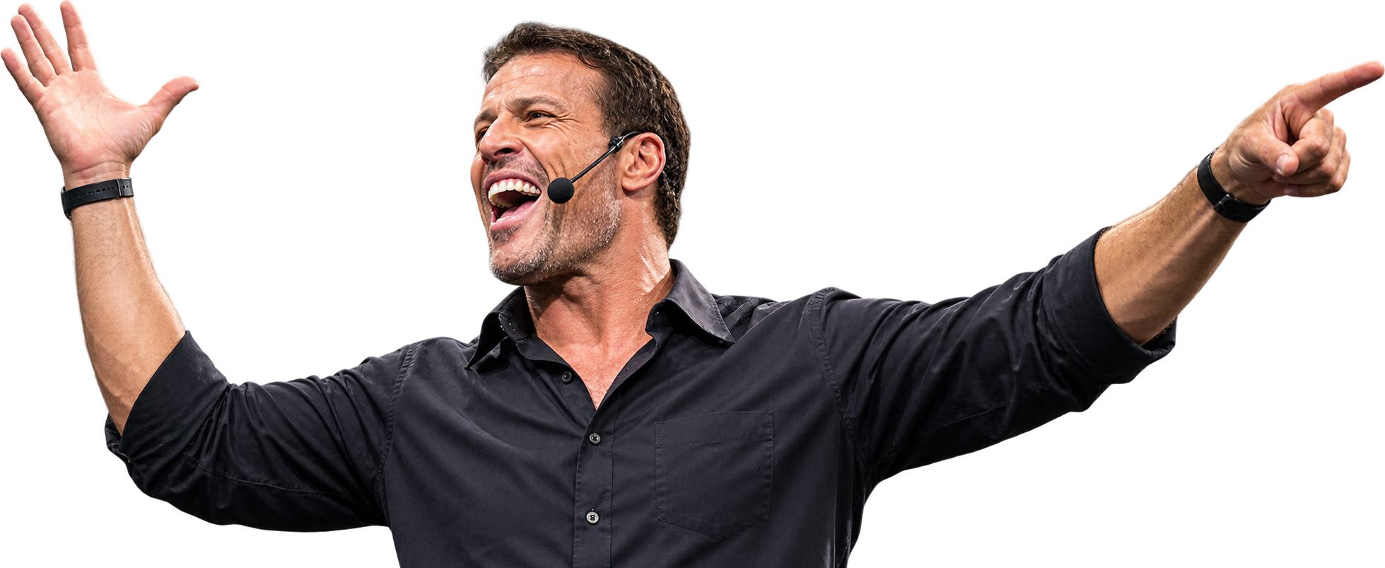 tony robbins broad arms