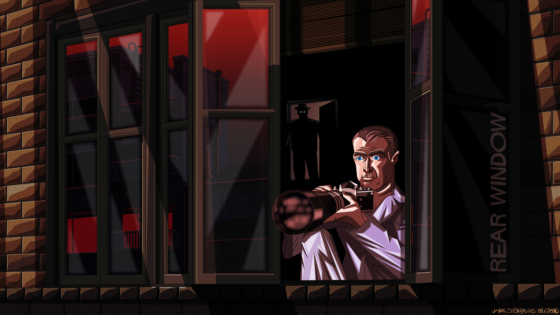 Rear Window illustration