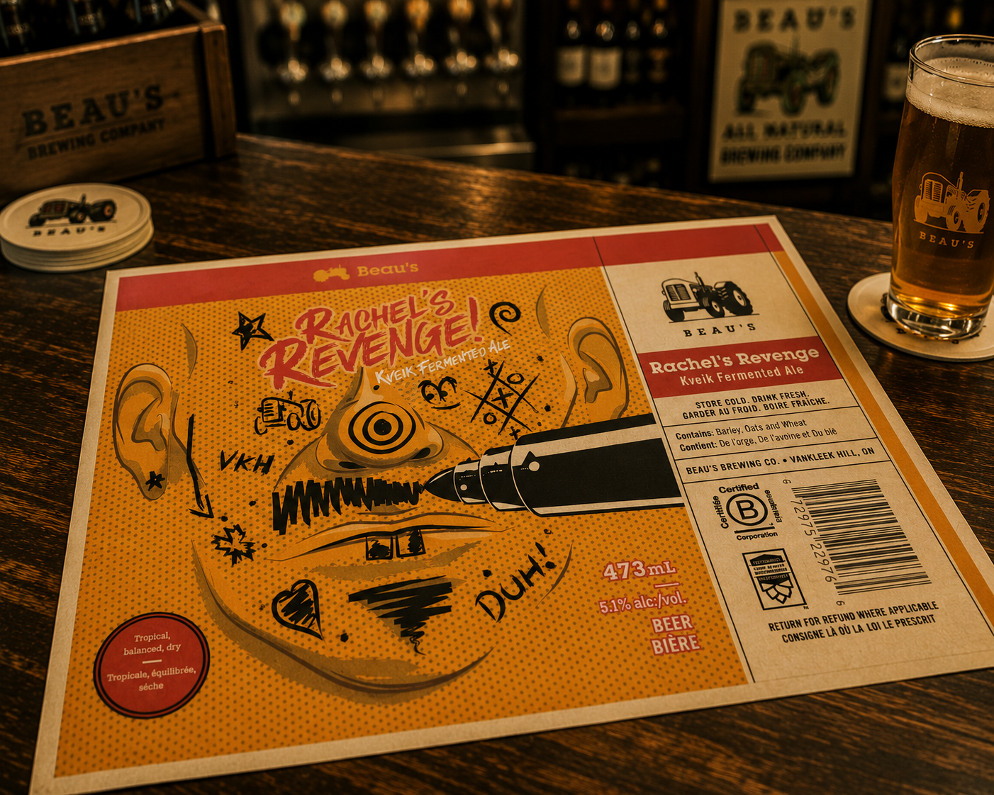 Beer label artwork