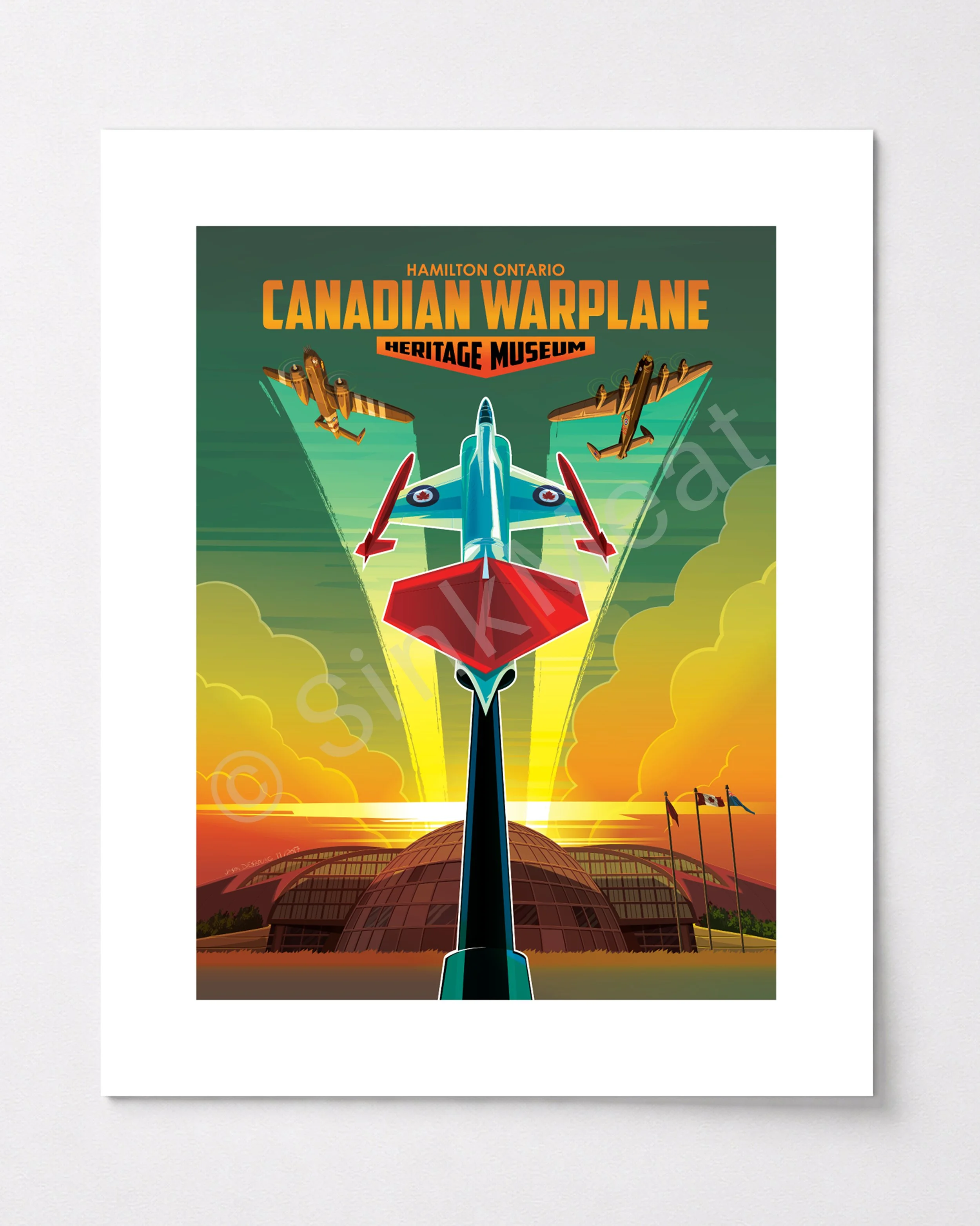 Tourism style art illustration