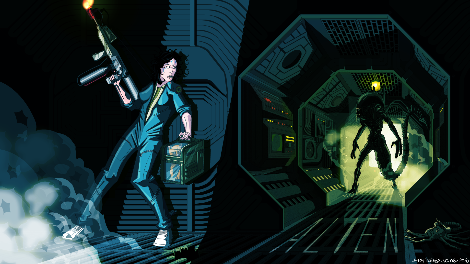 Alien illustration