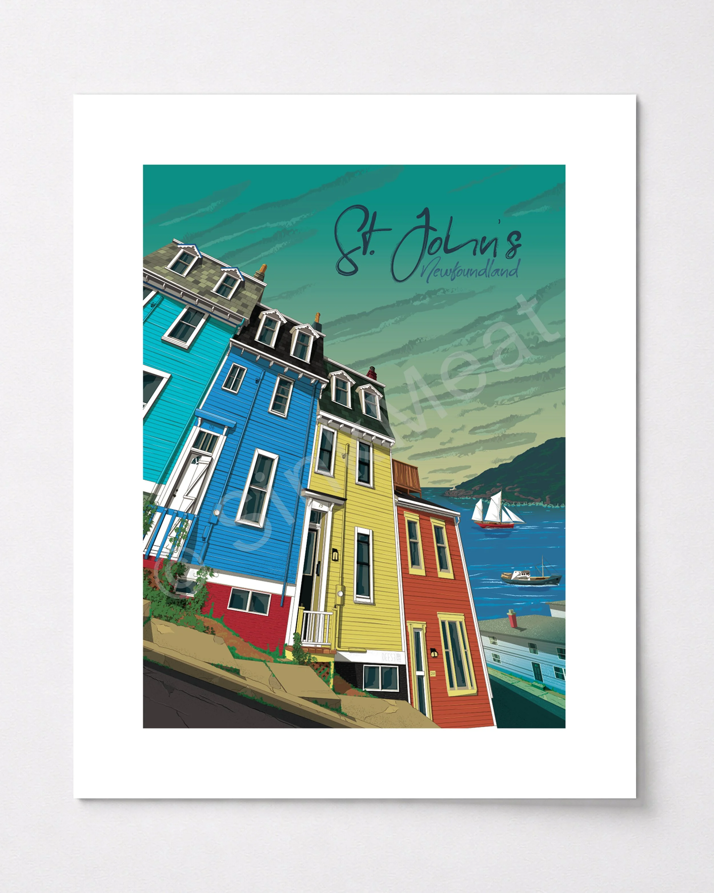 Tourism style art illustration