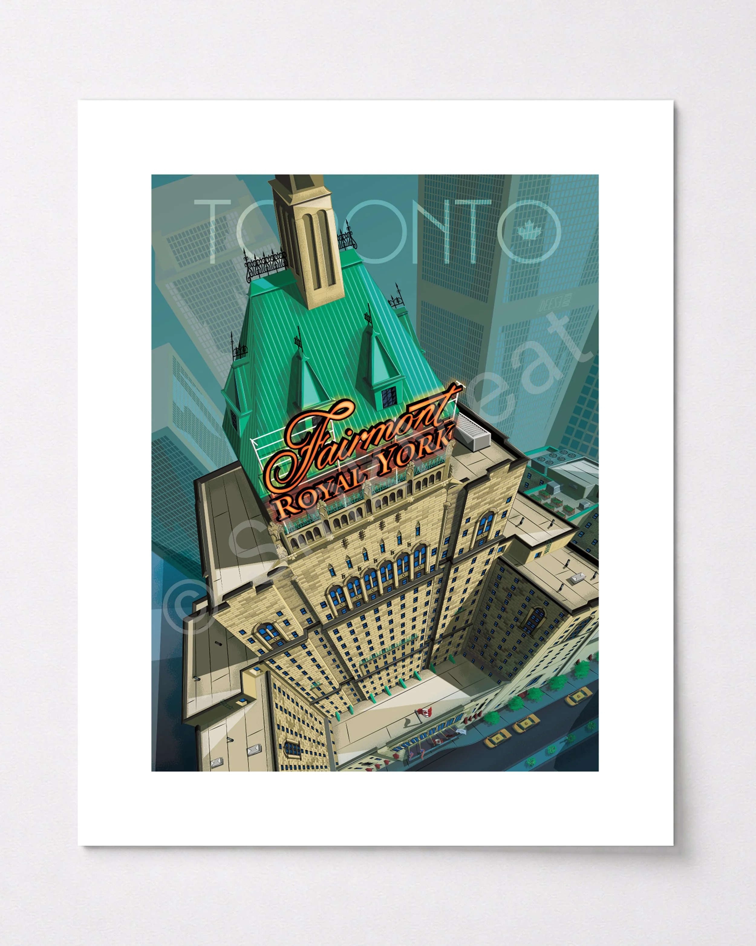 Tourism style art illustration