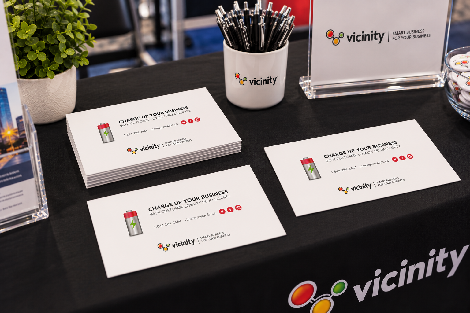 Tradeshow giveaway card