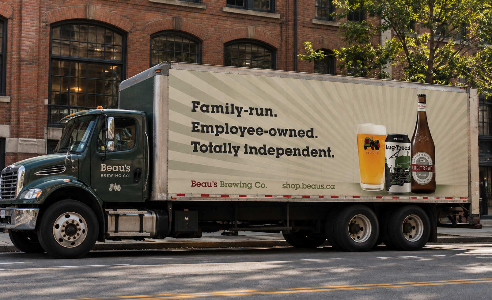 Delivery truck wrap