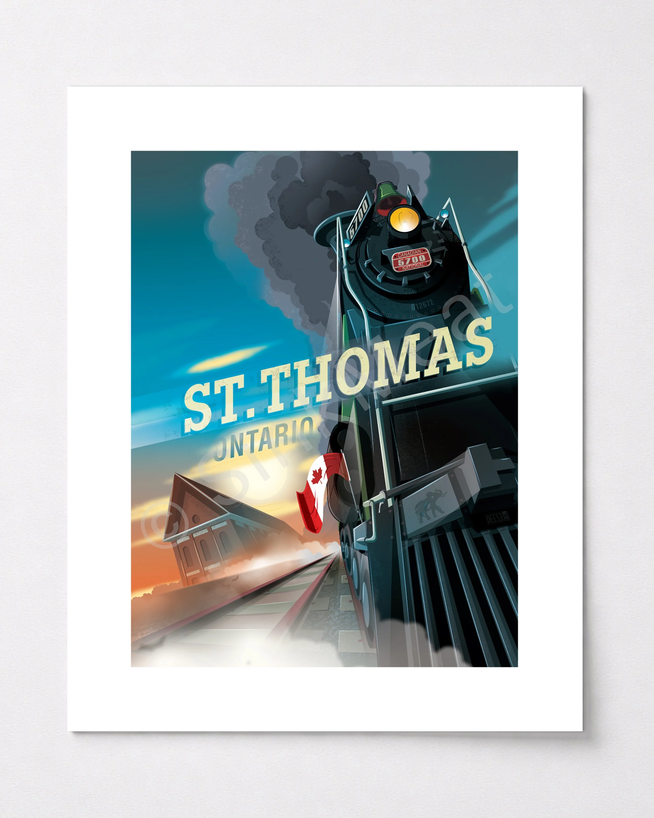 Tourism style art illustration
