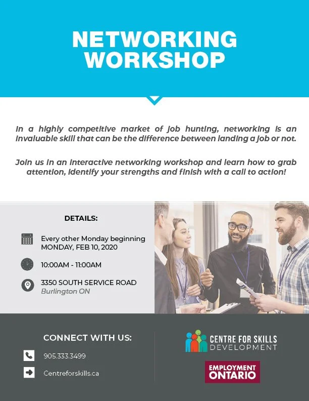 Networking event ad
