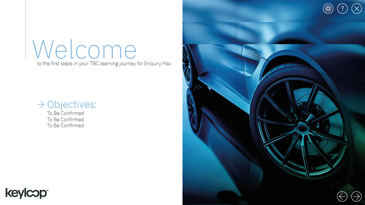 Welcome Slide