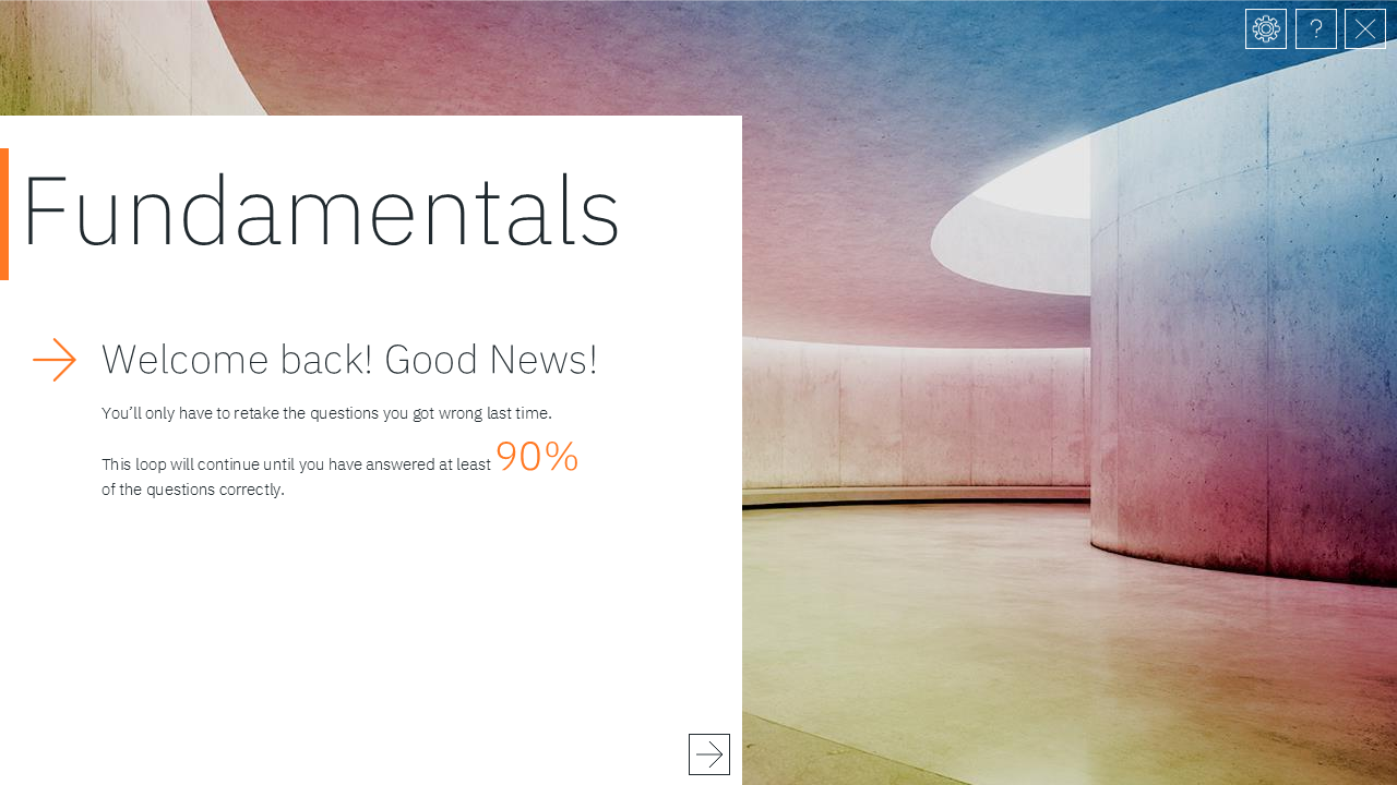 Quiz Fail Return Slide