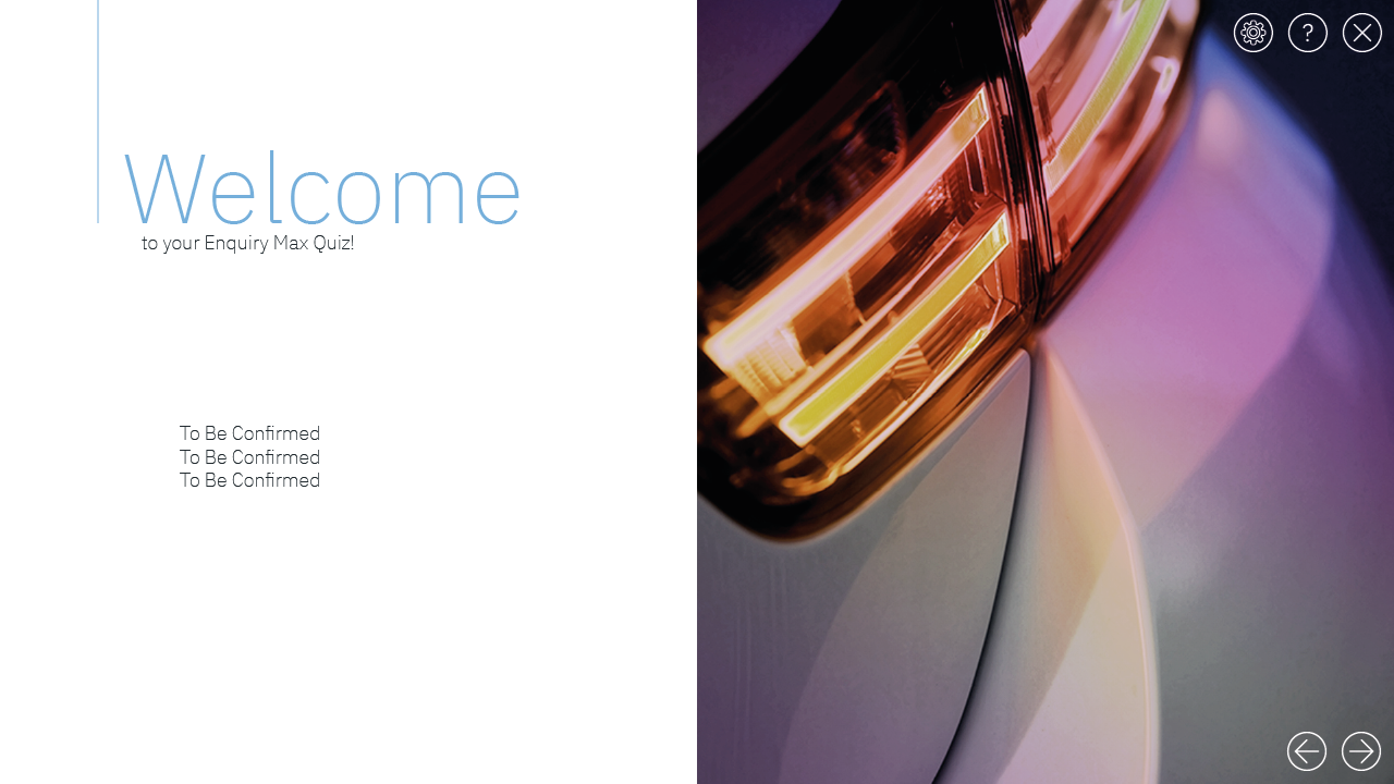 Welcome Quiz  Slide