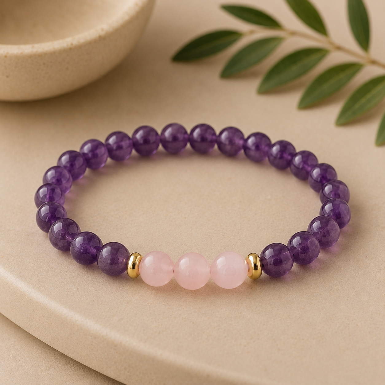 Amethyst + Rose Quartz