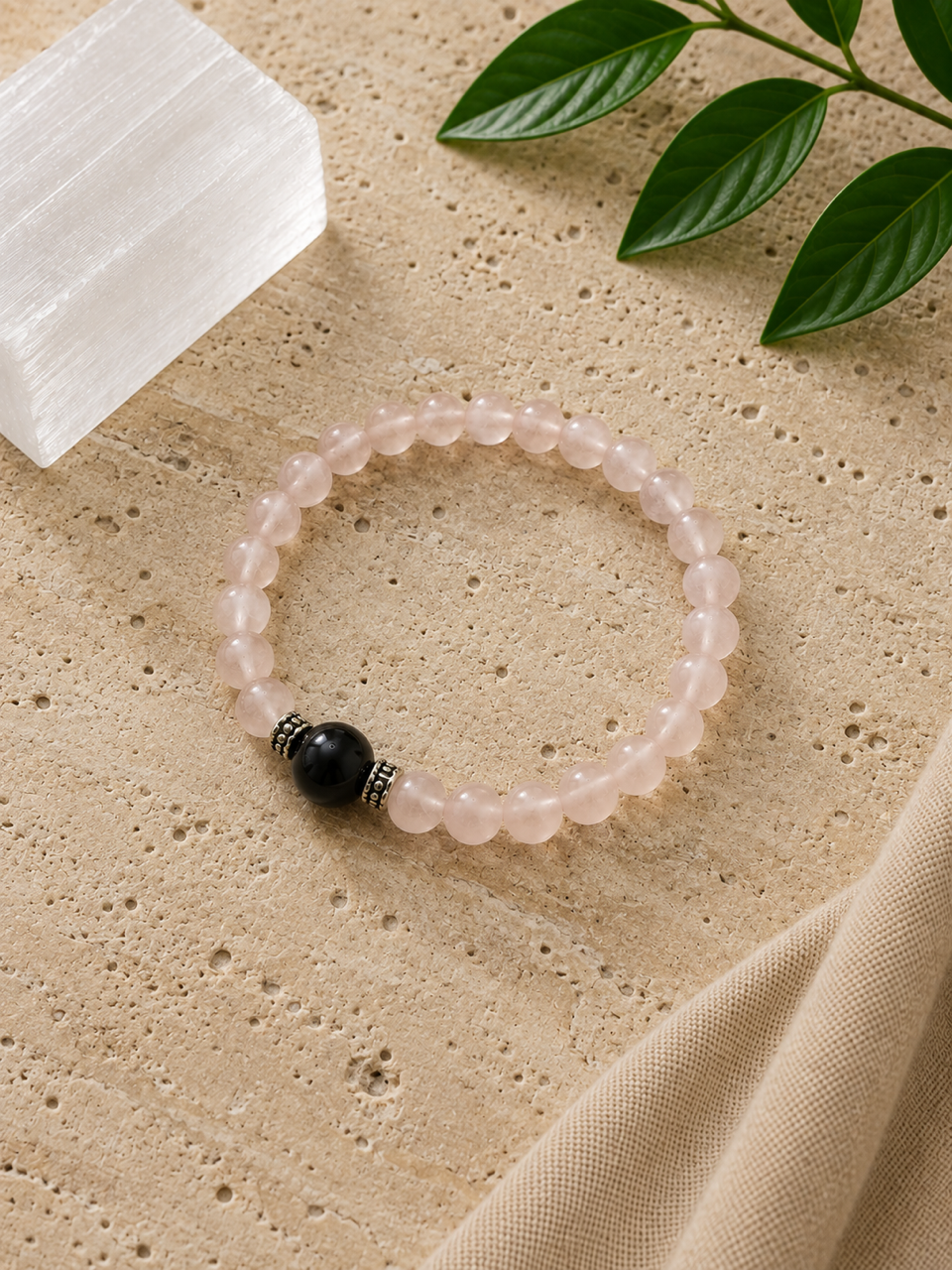 Rose Quartz + Black Tourmaline