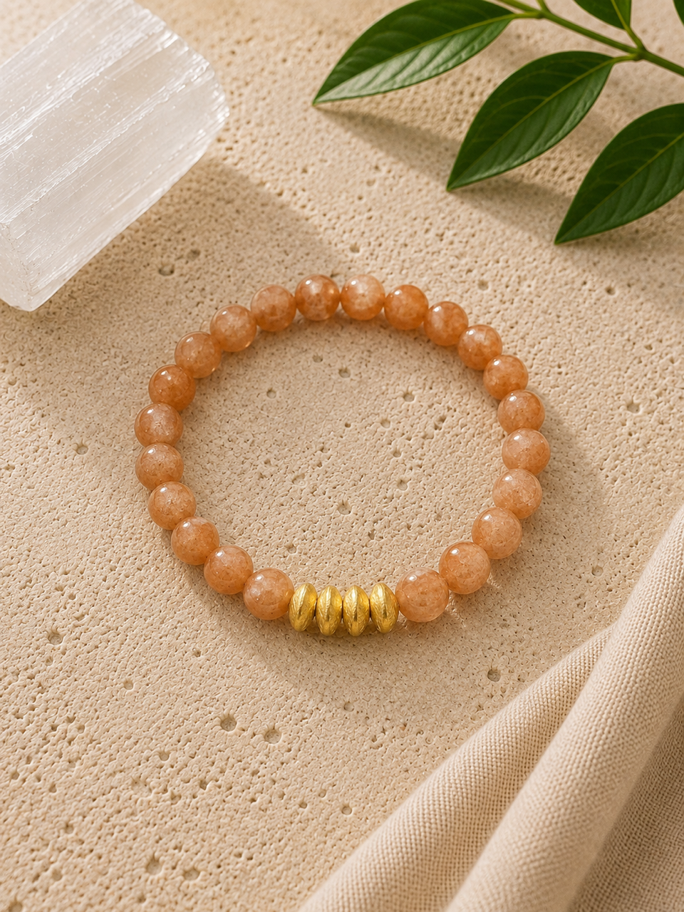 Golden Sunstone + Gold