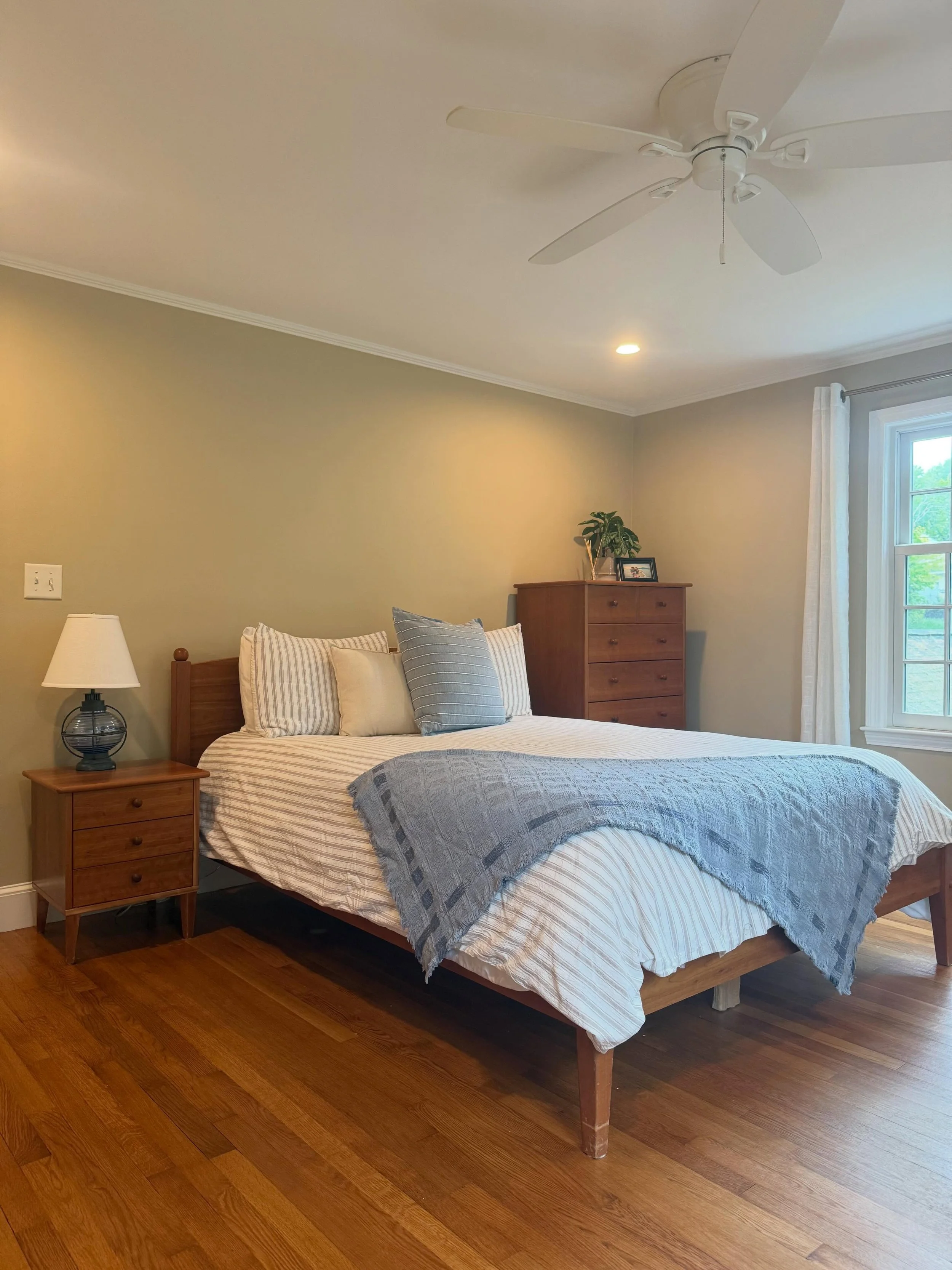 A quick room transformation. The goal of this redecoration was to take the room from childhood bedroom to modern guest room.