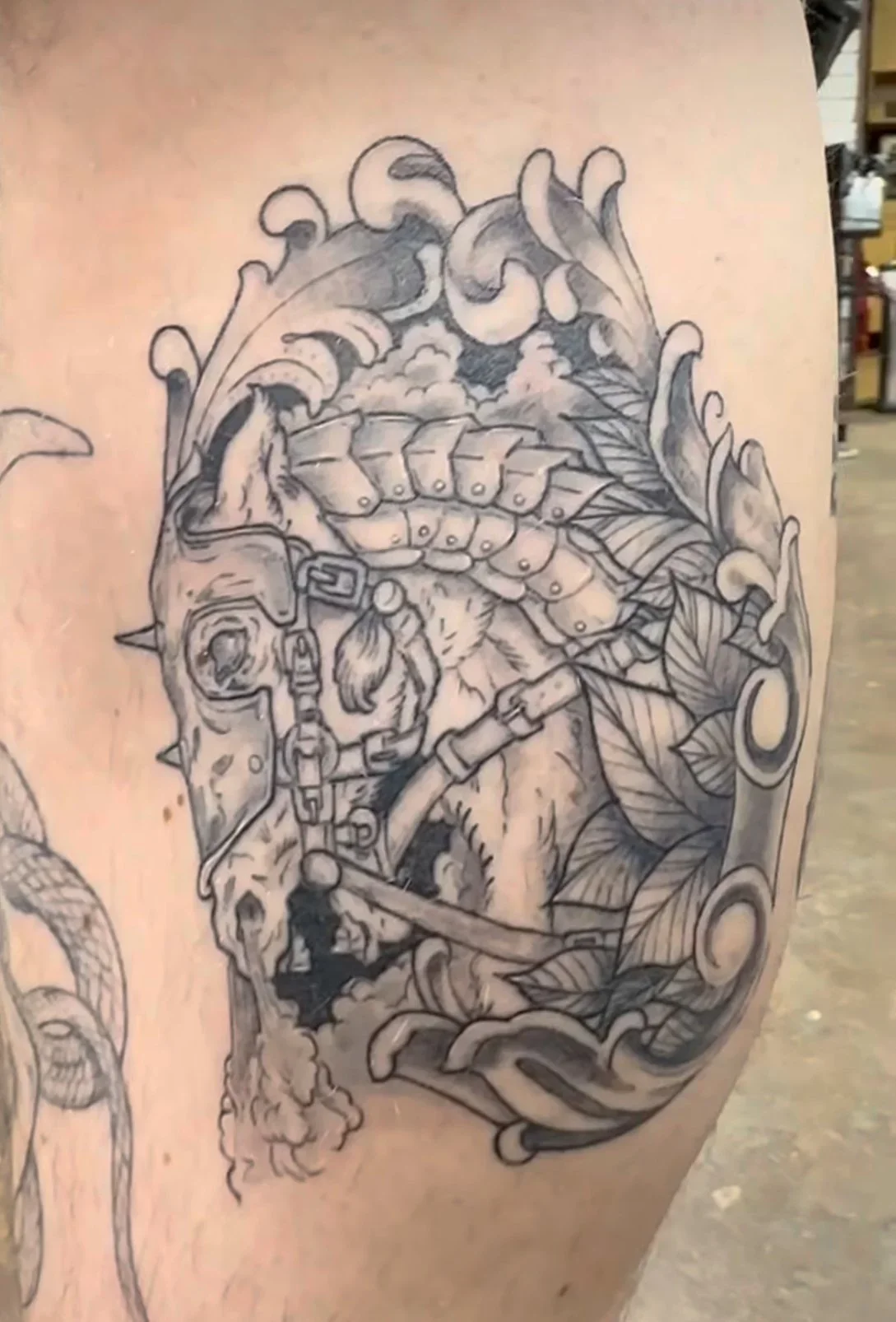 Horse Illustrative Tattoo