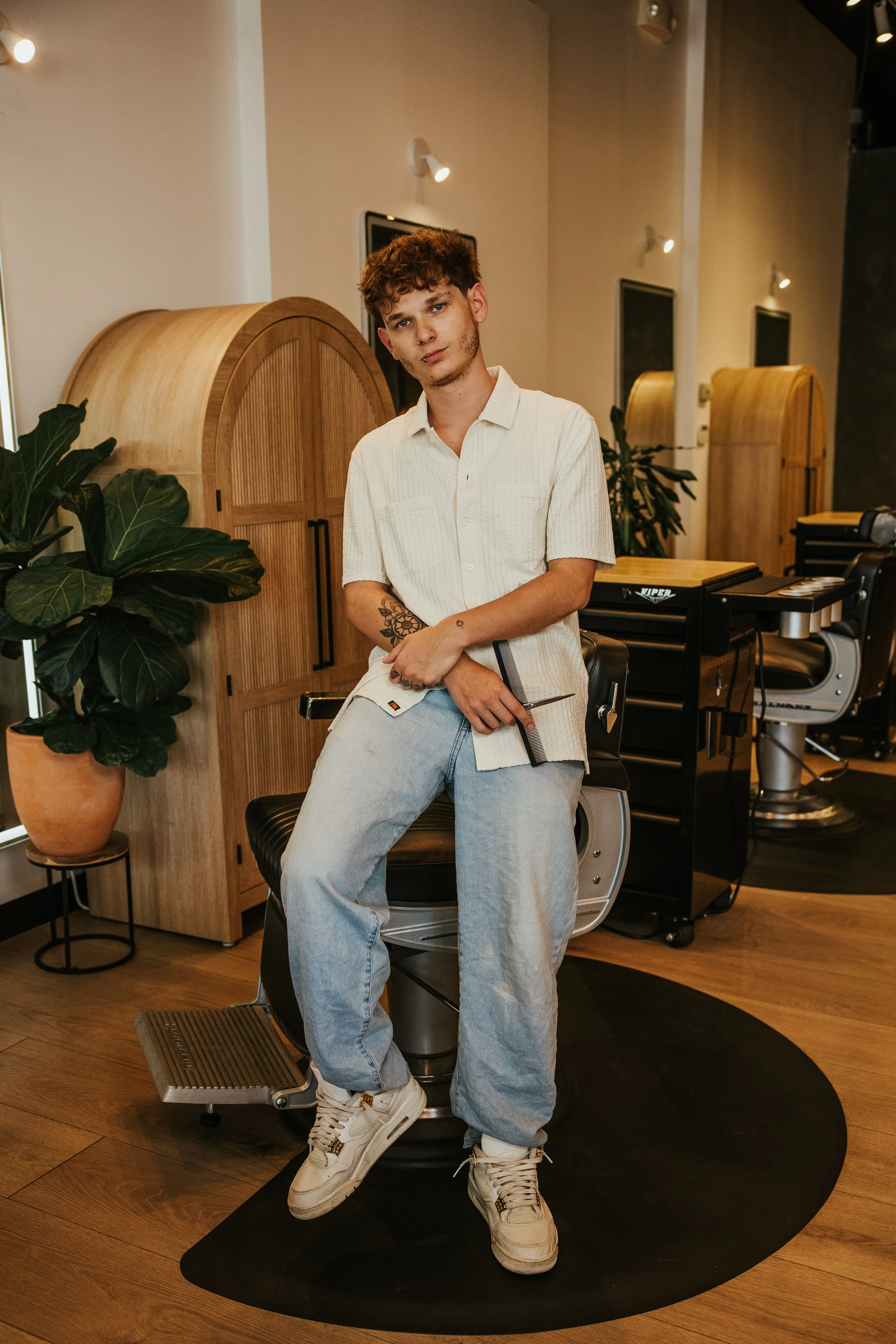 a profile picture of young barber Colby Rupp