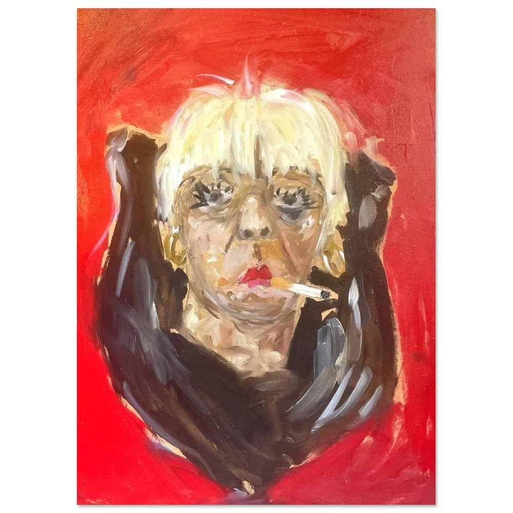 woman as taxidermy print
