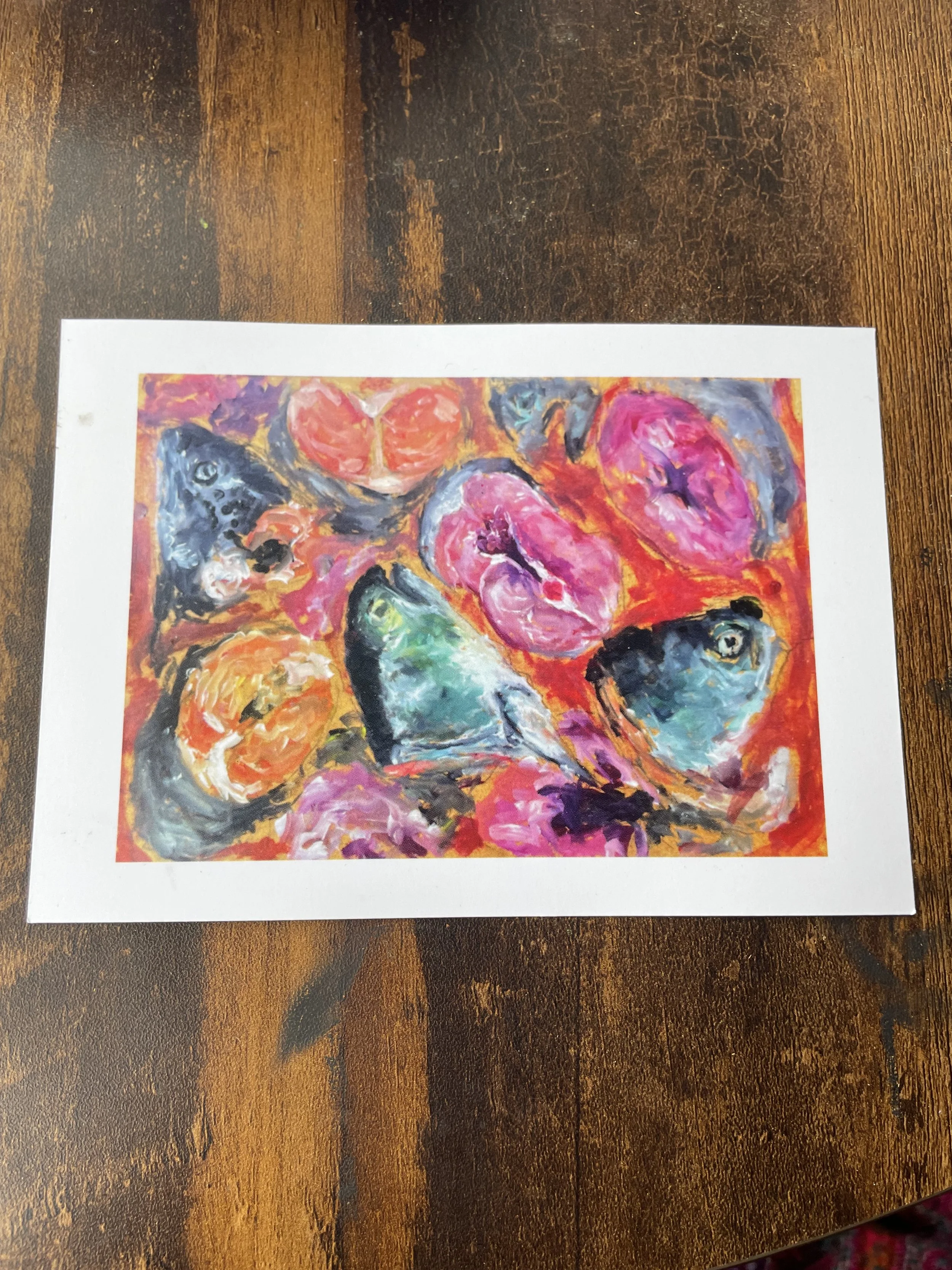 'Fish guts' print