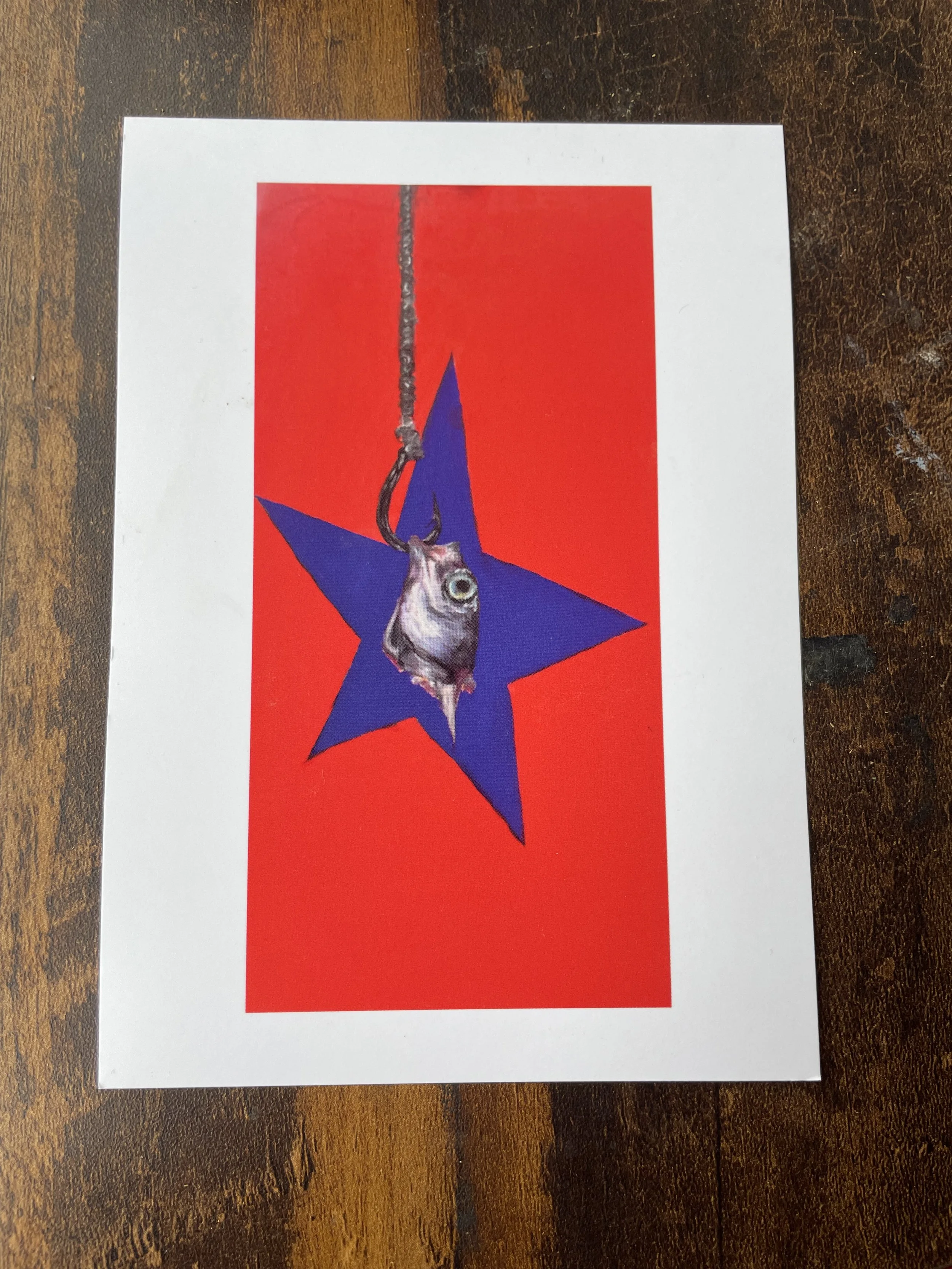 'We're all just fish on a hook' print