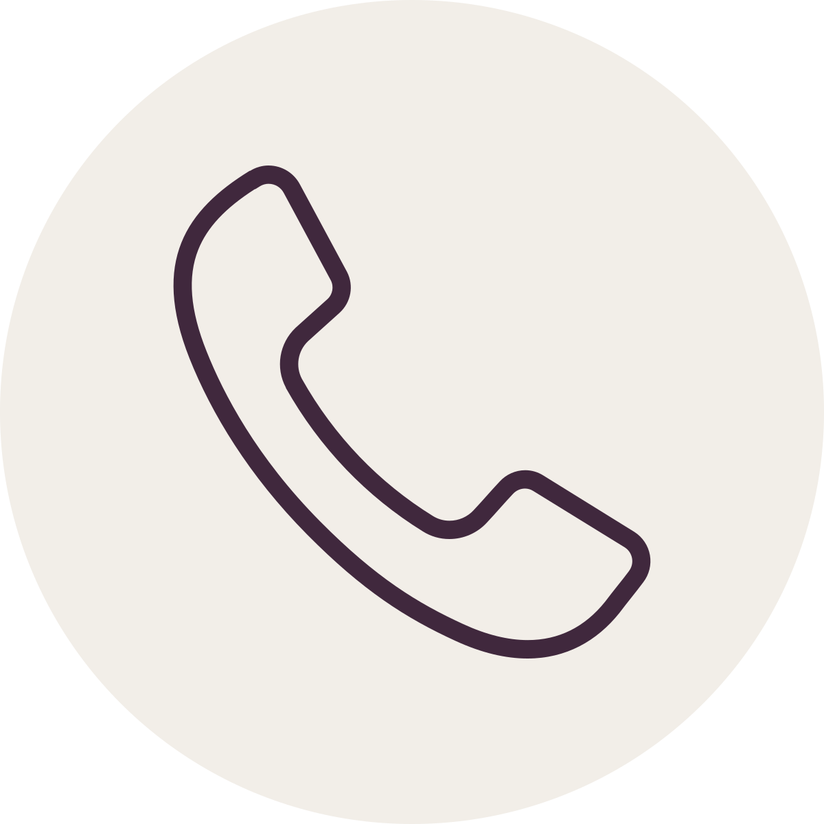 Icon of a telephone, indicating a contact or call option
