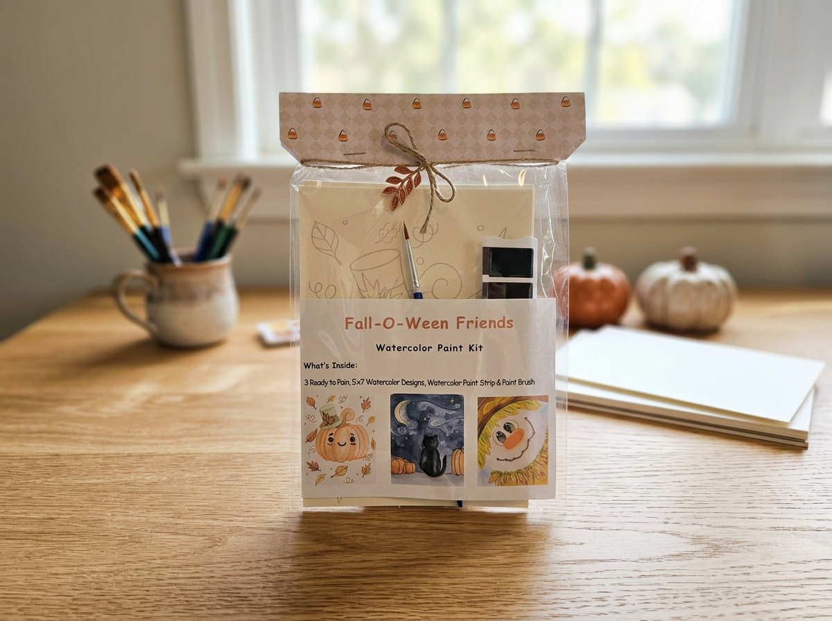 Fall-O-Ween Friends Watercolor Paint Kit