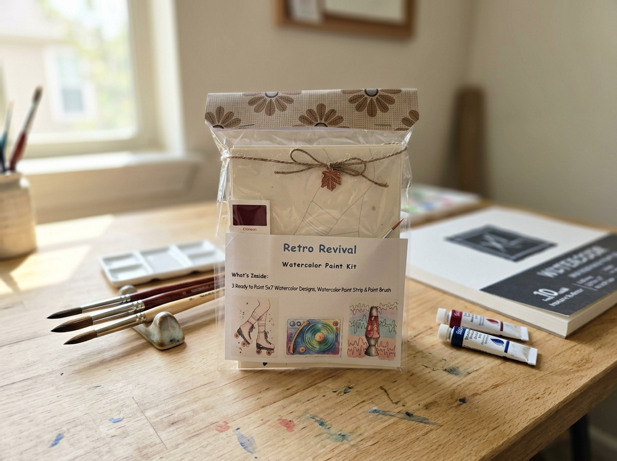 Retro Revival Watercolor Kit