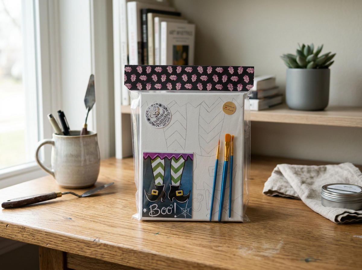 Boo Canvas Art Kit