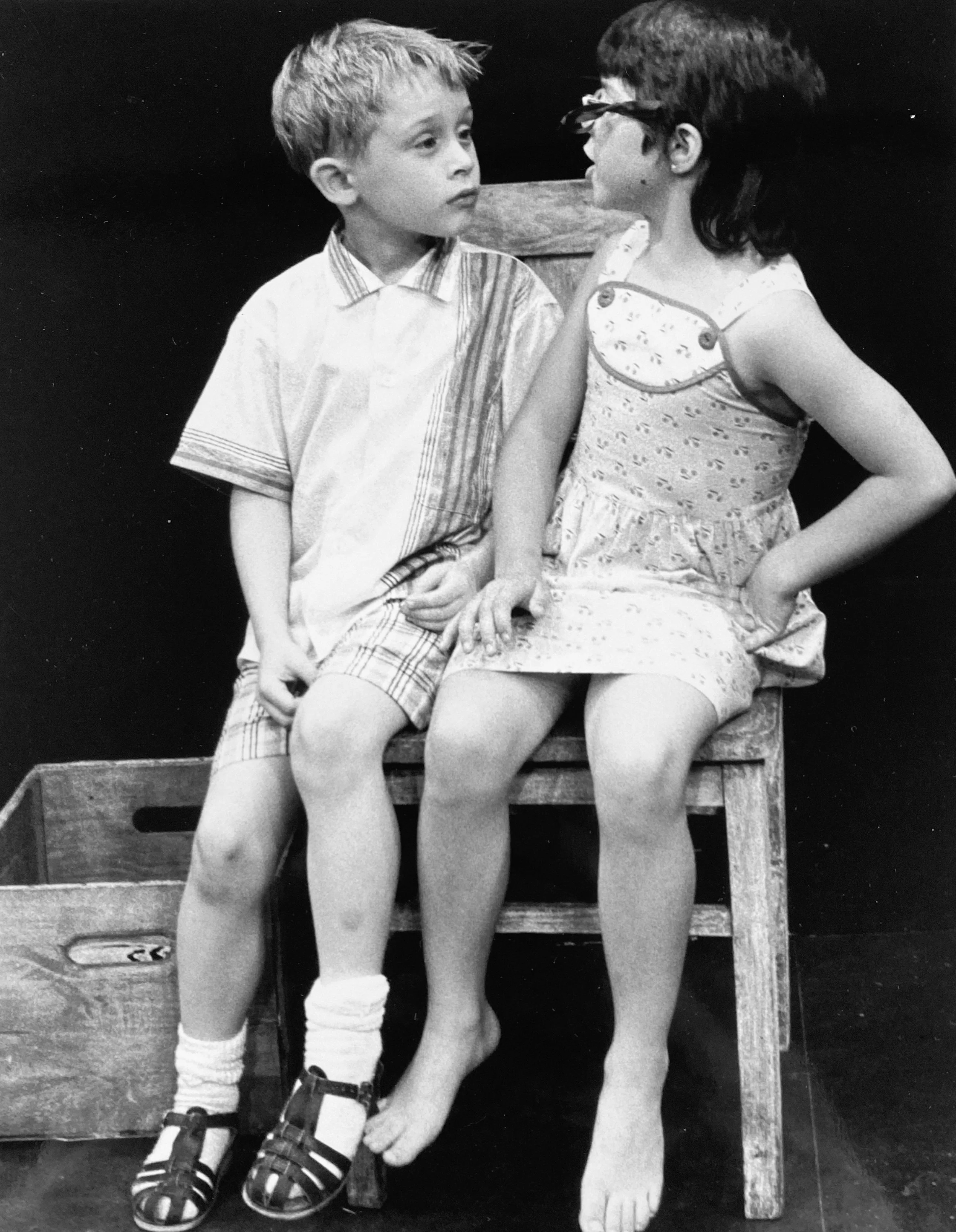 "Buster B. & Olivia" by S.K. Directed by Billy Hopkins. Macaulay Culkin and Ellen Hamilton Latzen. Photo by: Valerie Ross 

