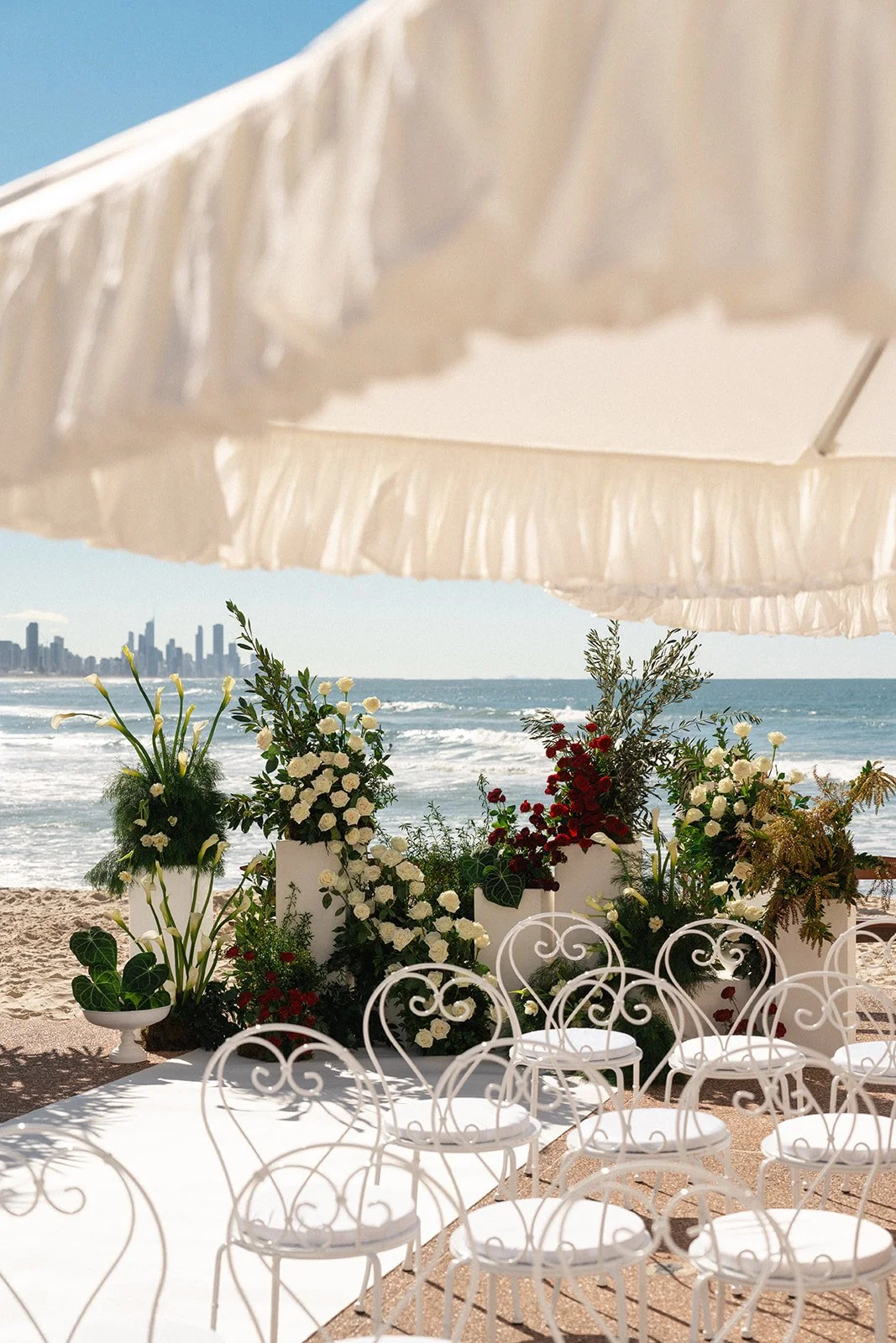 Sophisticated Gold Coast wedding reception designed by The Events Lounge for a luxurious and memorable celebration.