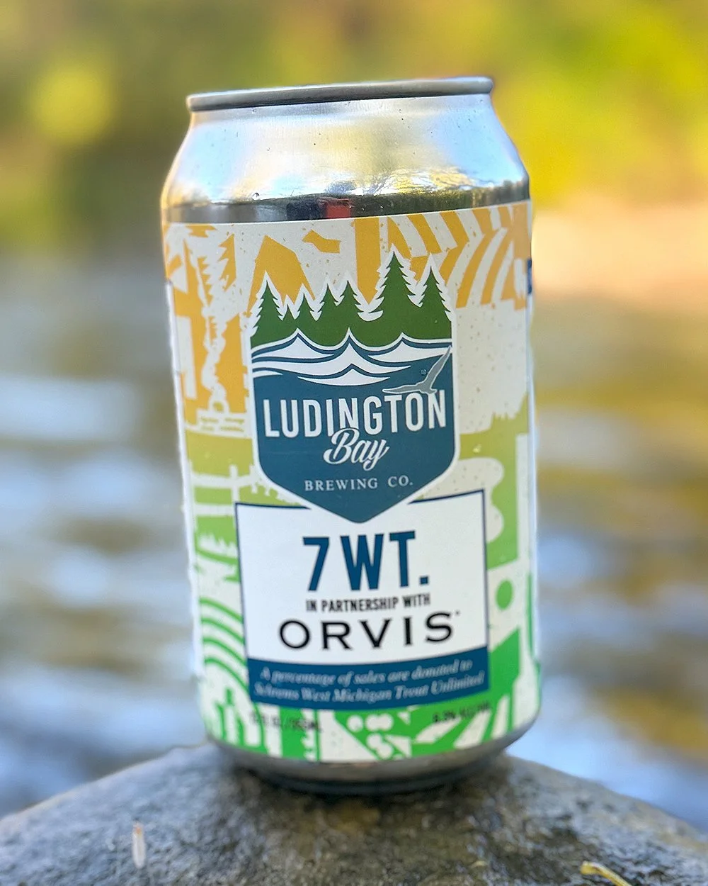 7 Wt. Brewed in collaboration with Orvis to benefit Michigan waterways
