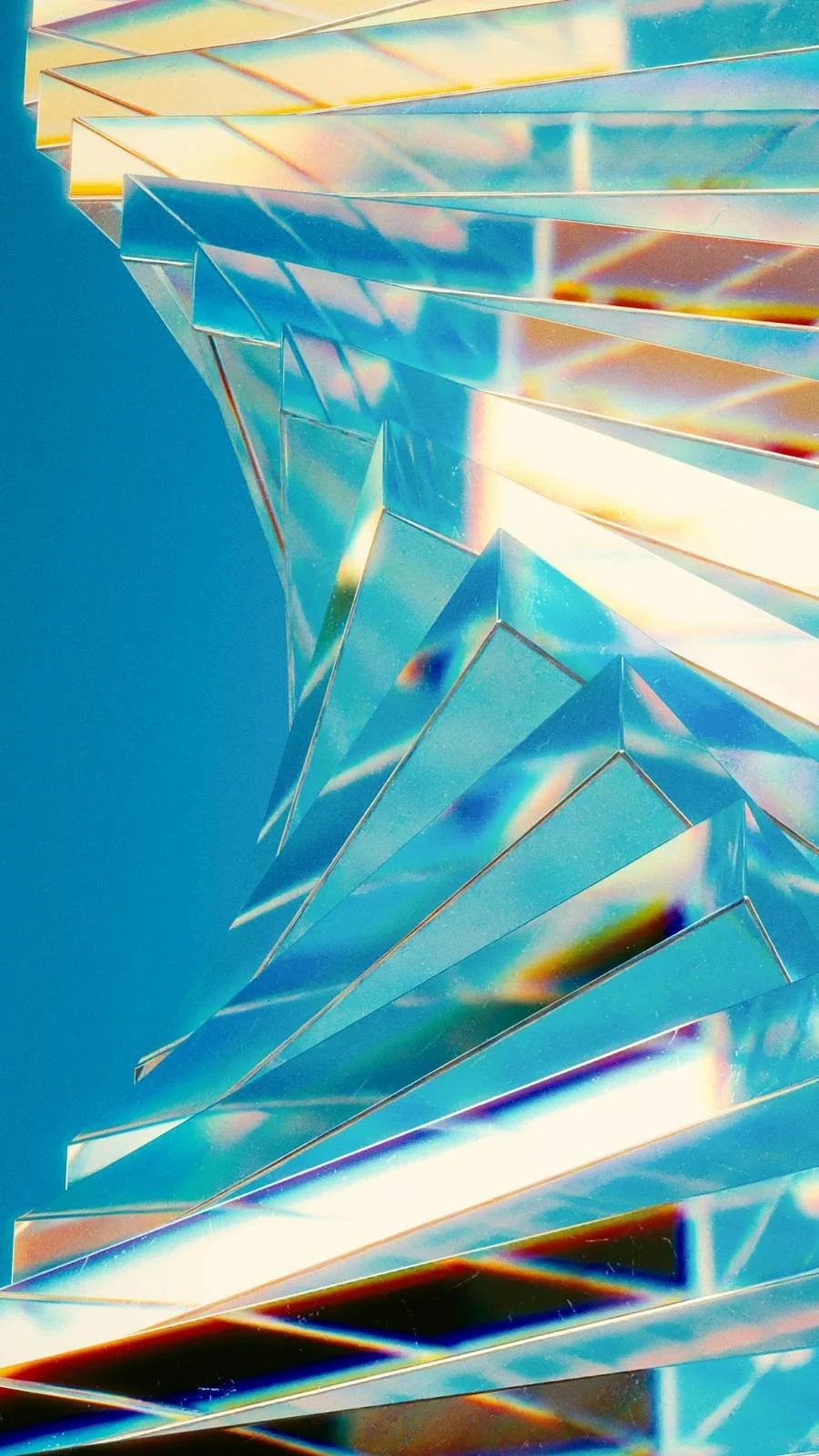 spiralende glazen structuur