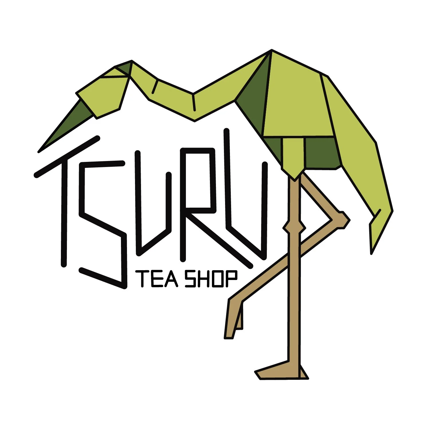 Tsuru Final Sketch Logo Design