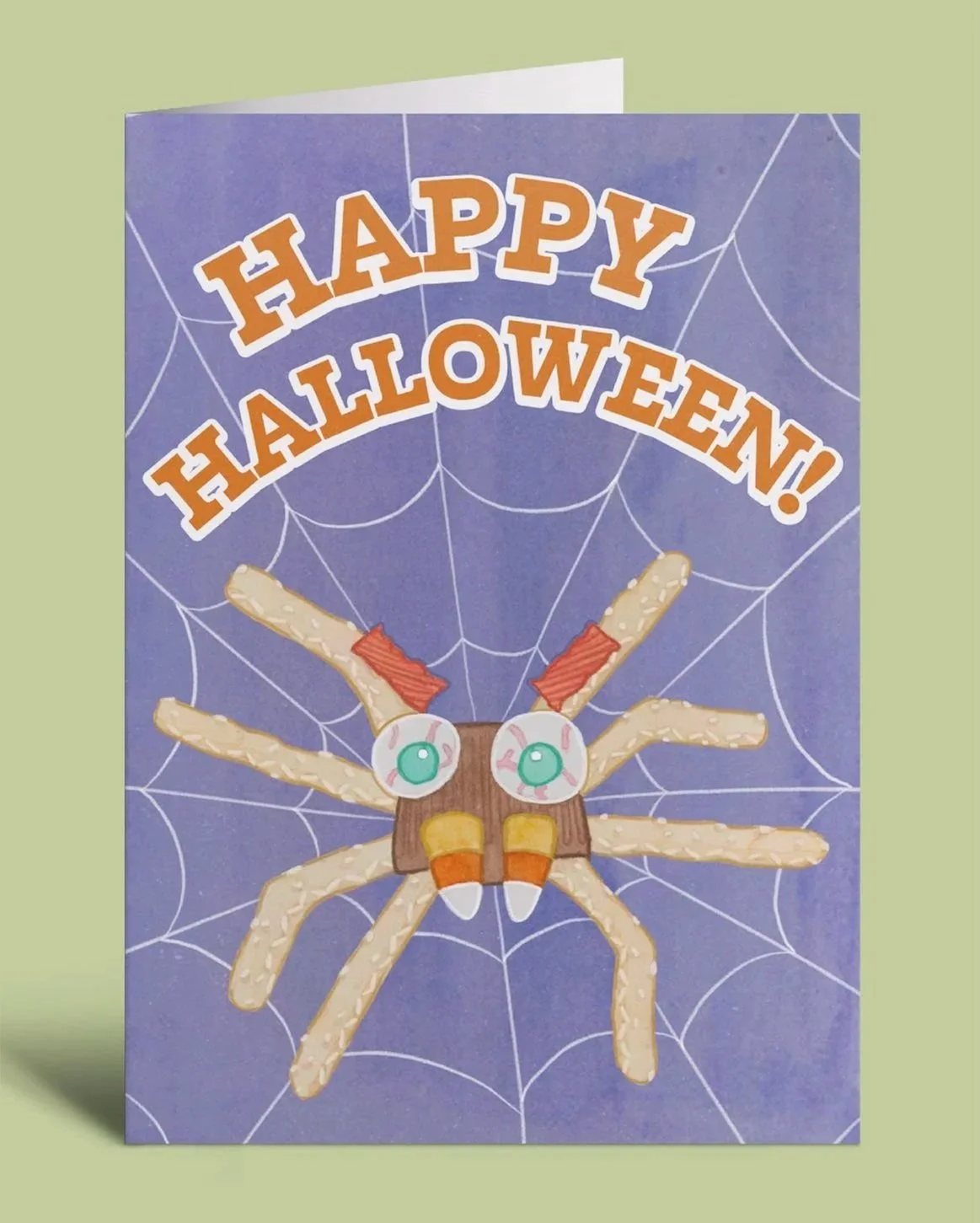 Halloween Greeting Card Candy Design 2