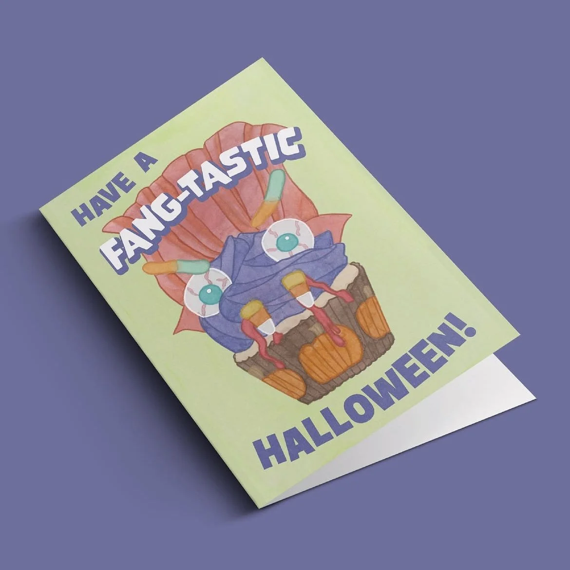 Halloween Candy Greeting Card Design
