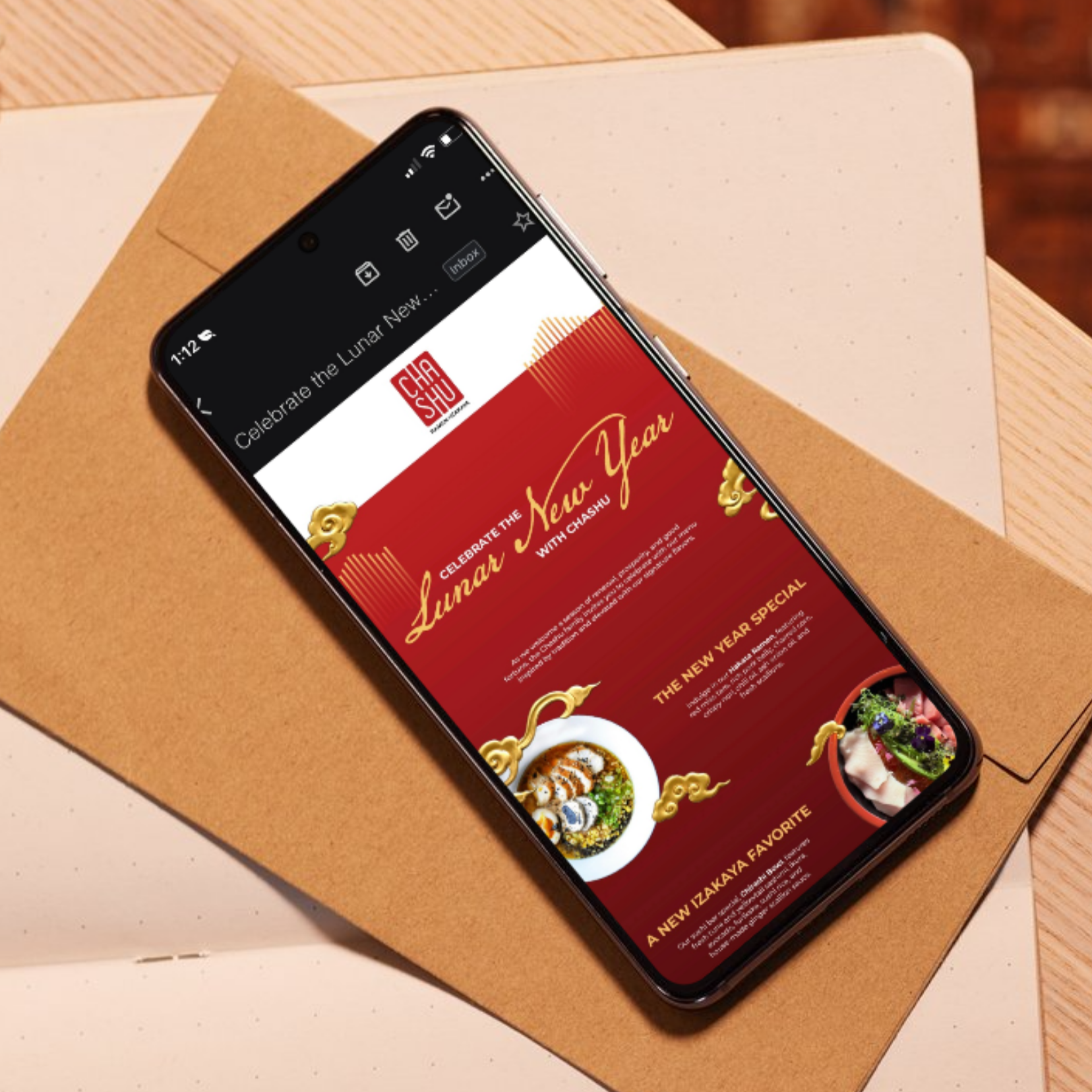 Cha Shu Email Design
