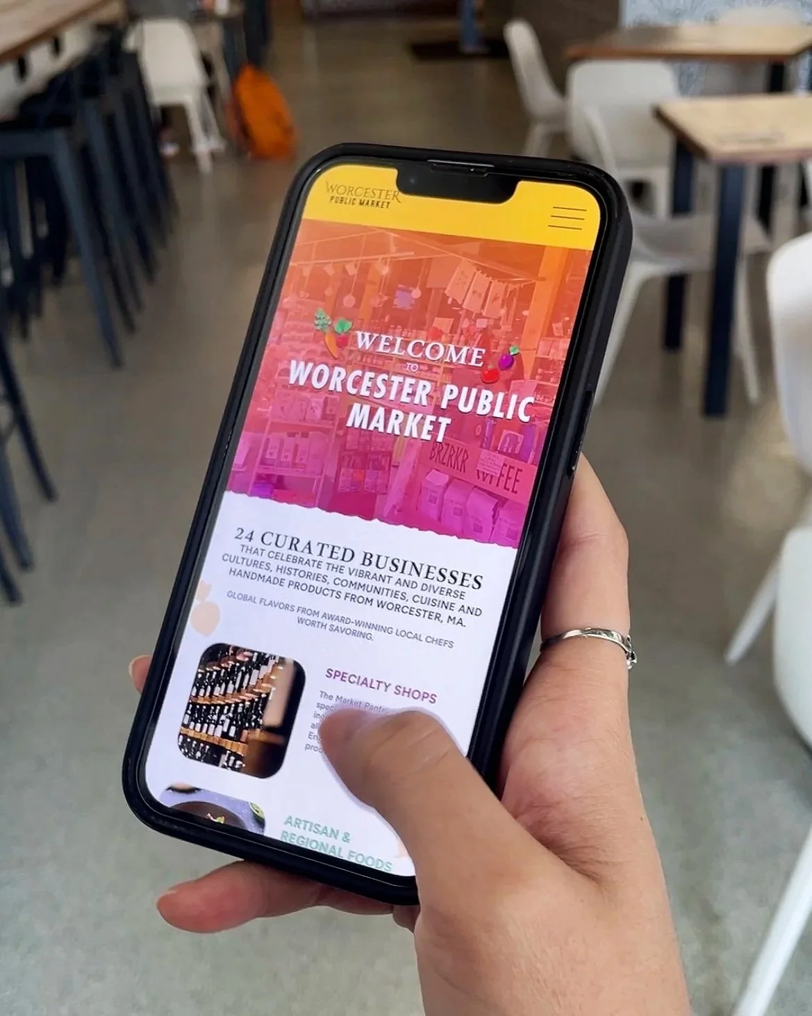 Worcester Public Market Website Design