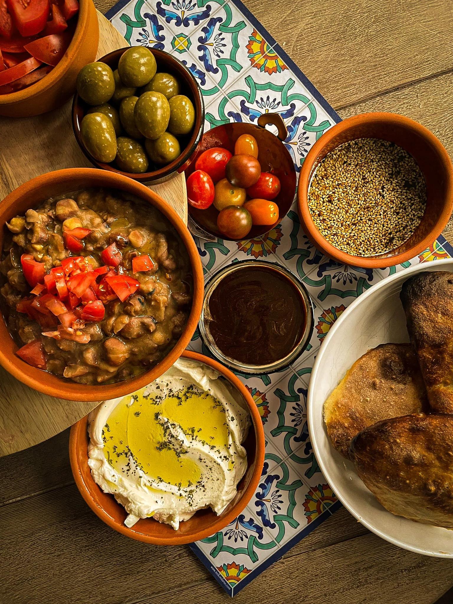 Colourful Mexican sharing feast prepared by Monsieur Bou for a private event.
