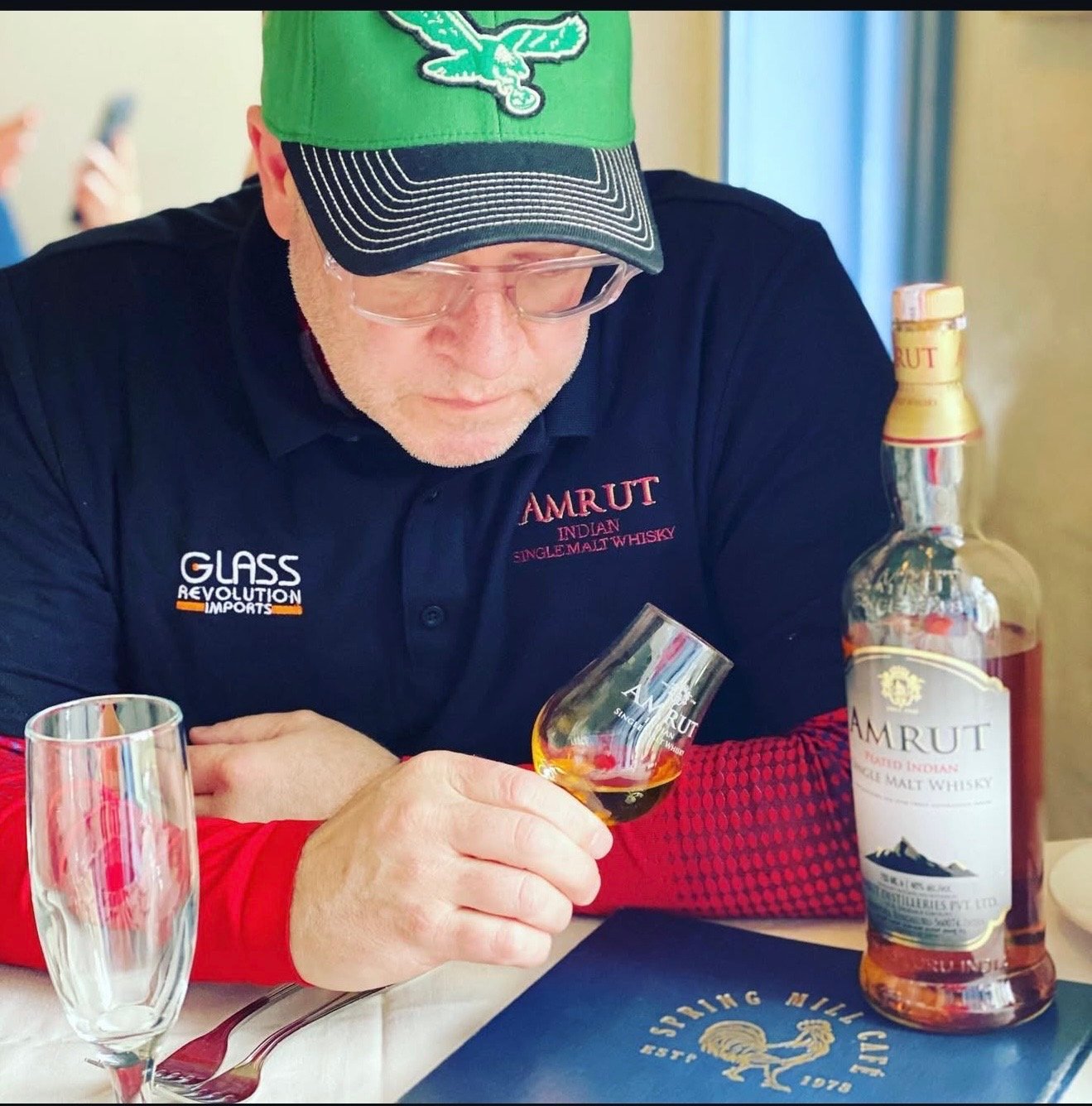 Mark Makers sampling whiskey for a tasting event
