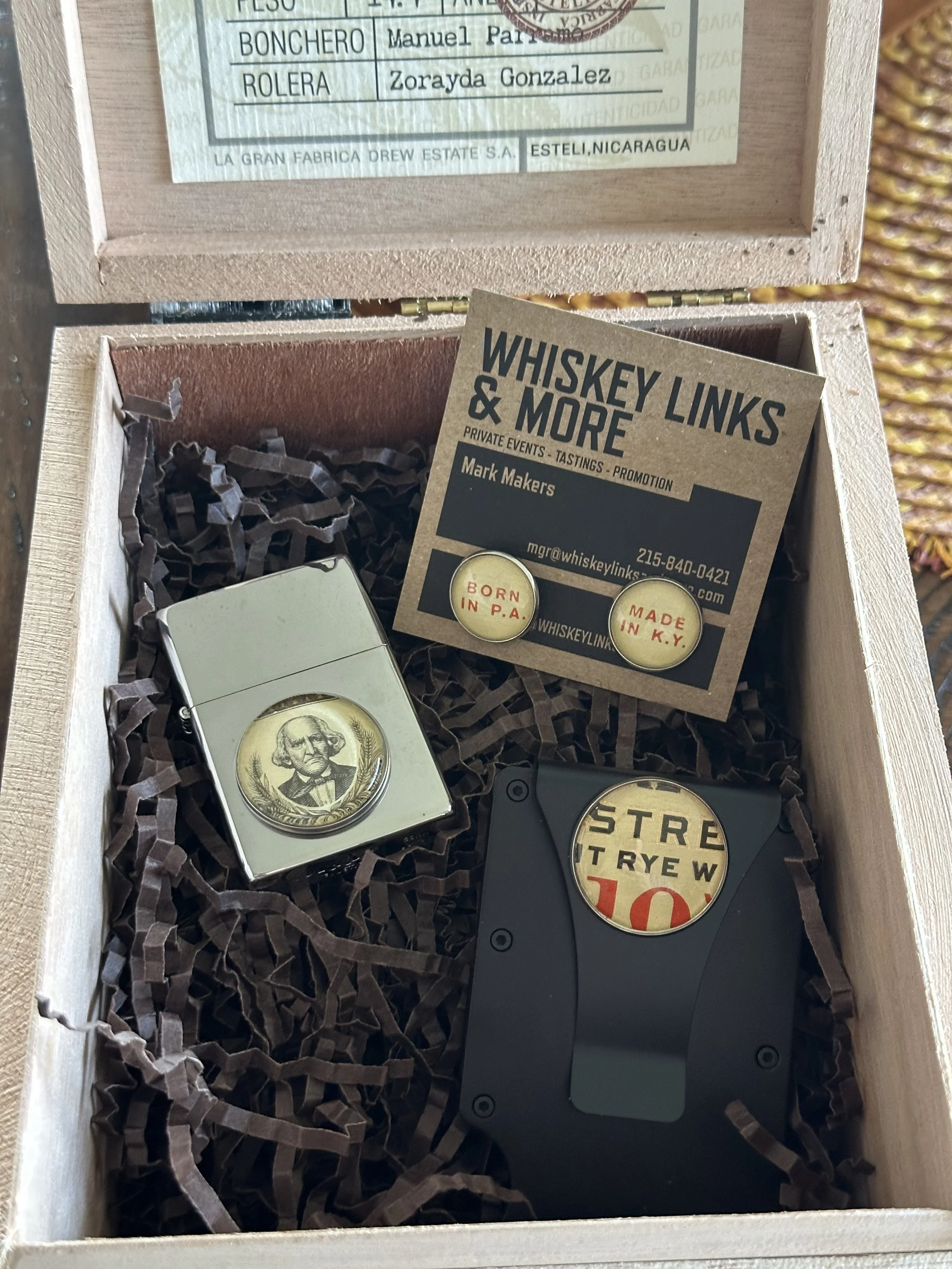 Cigar box gift kit