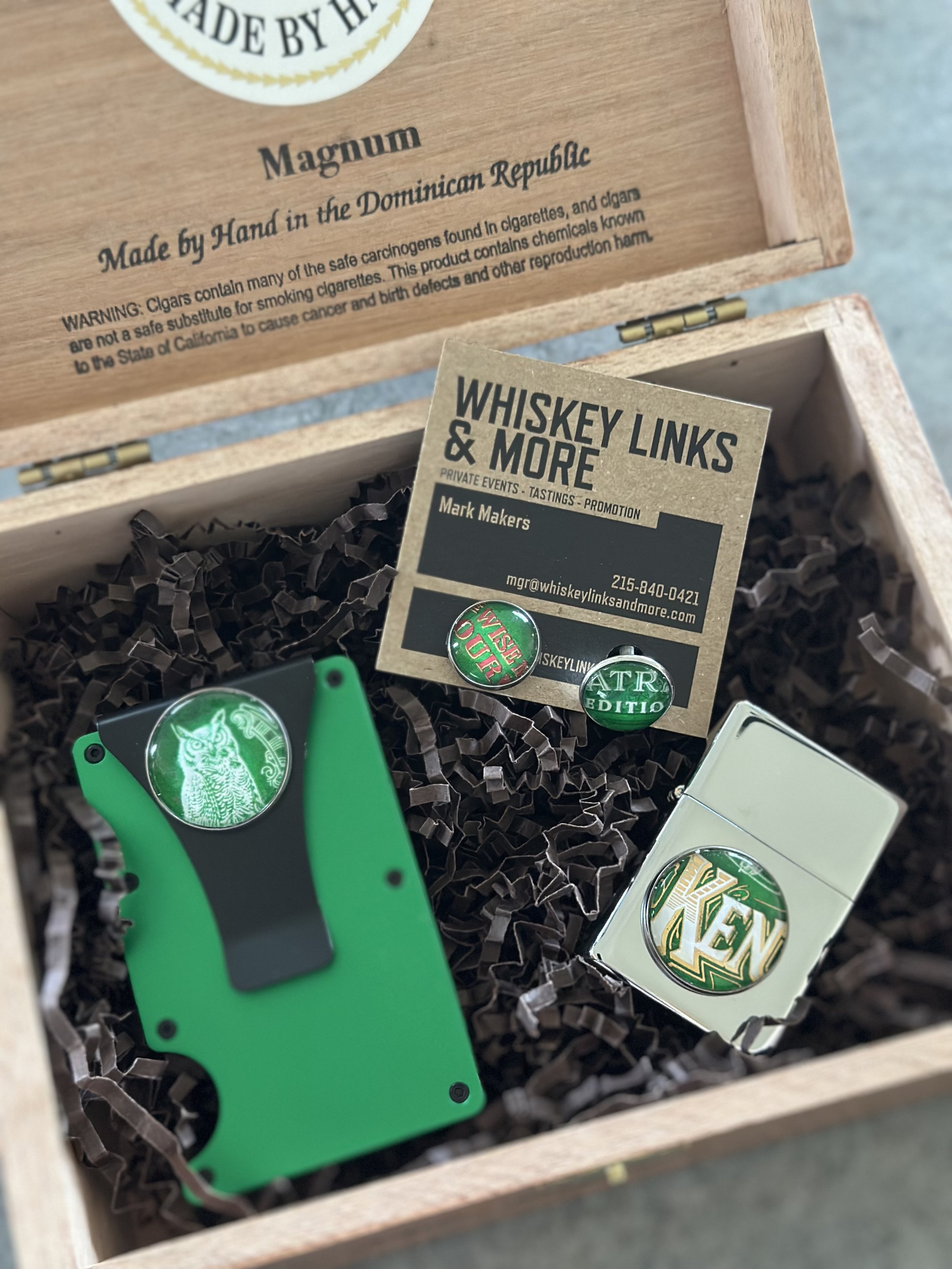 Cigar box gift kit
