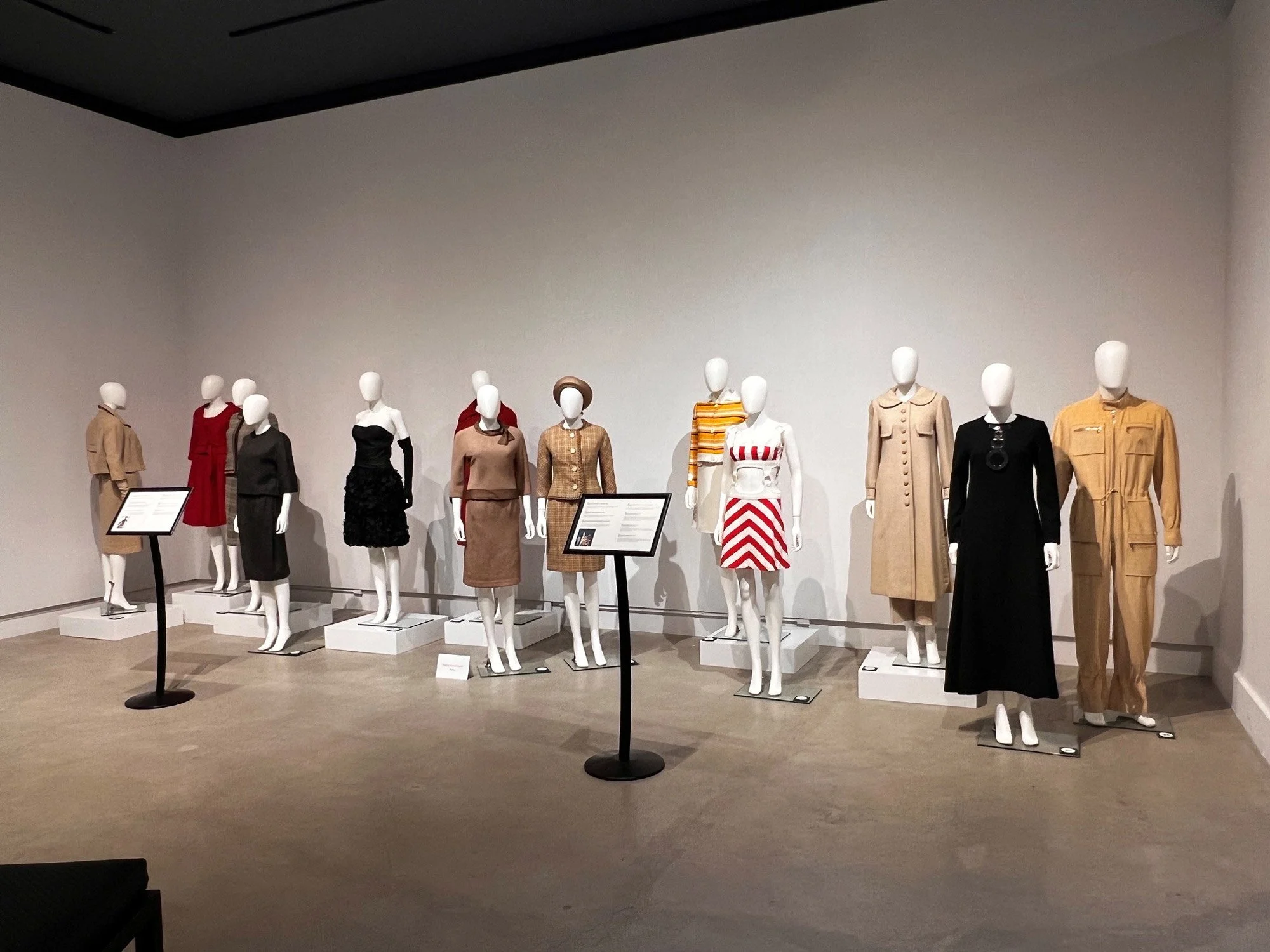 View of the exhibition: Made in France: French Fashion from the 1870s to 1970s